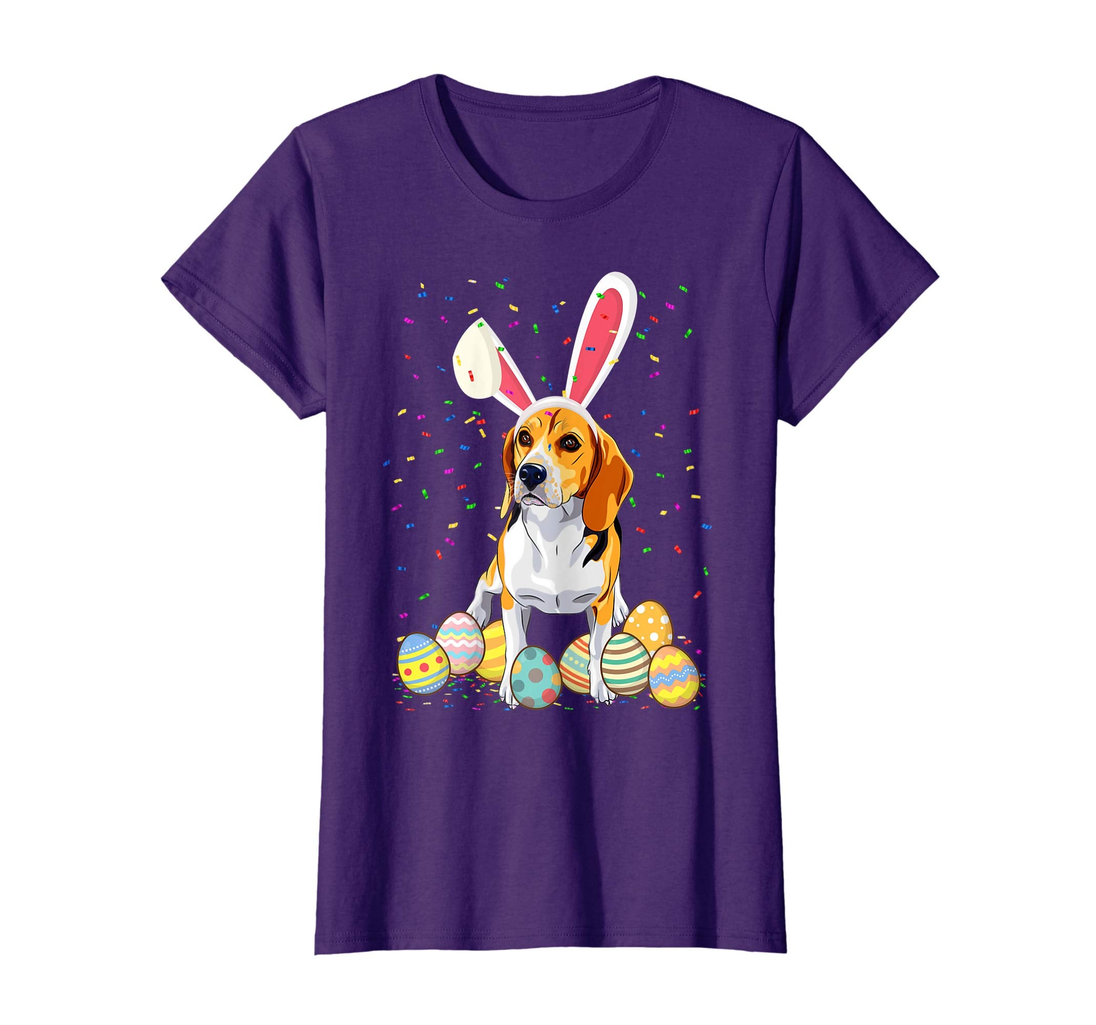 Beagle Dog Ear Easter Eggs Shirt Happy Easter Day Tee Gift