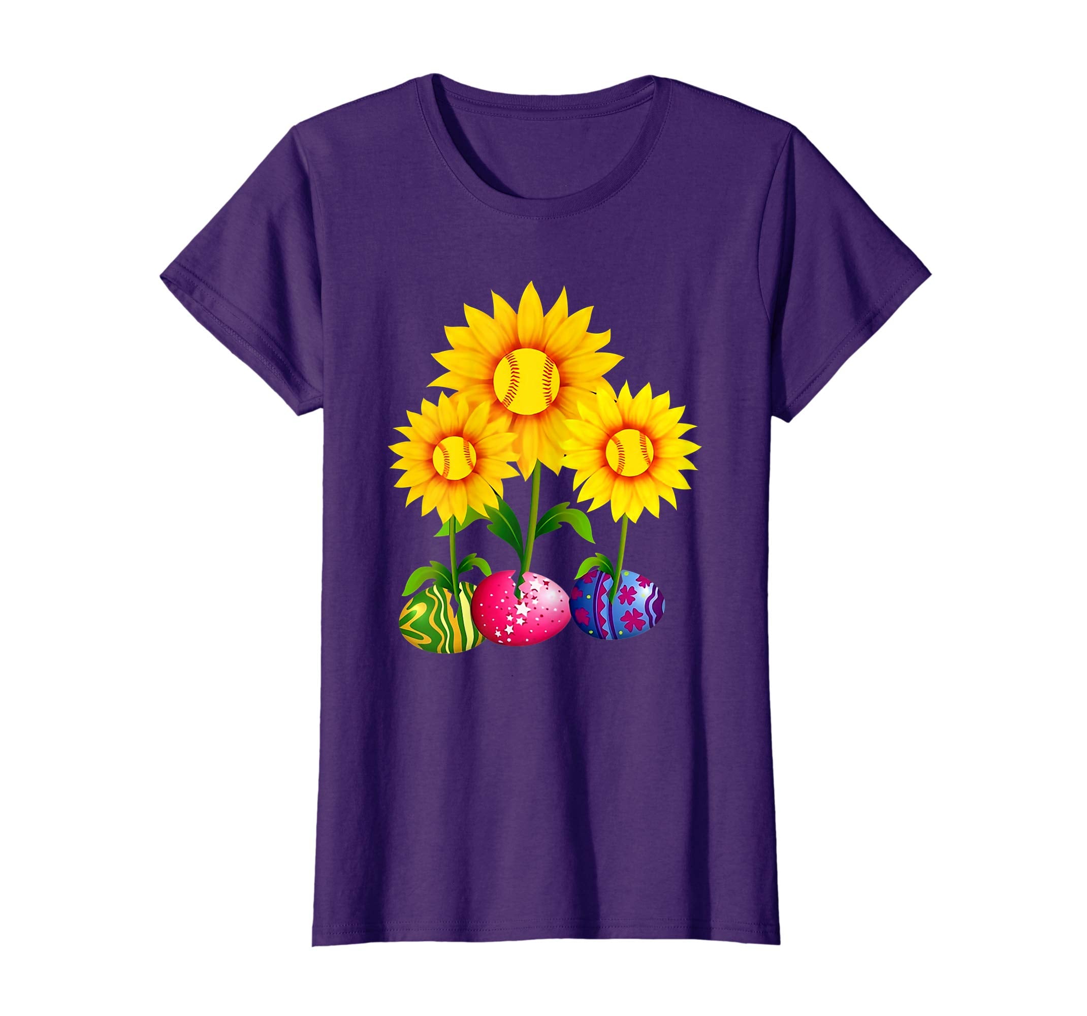 Sunflower Easter Eggs Hippie Easter Day T-Shirt