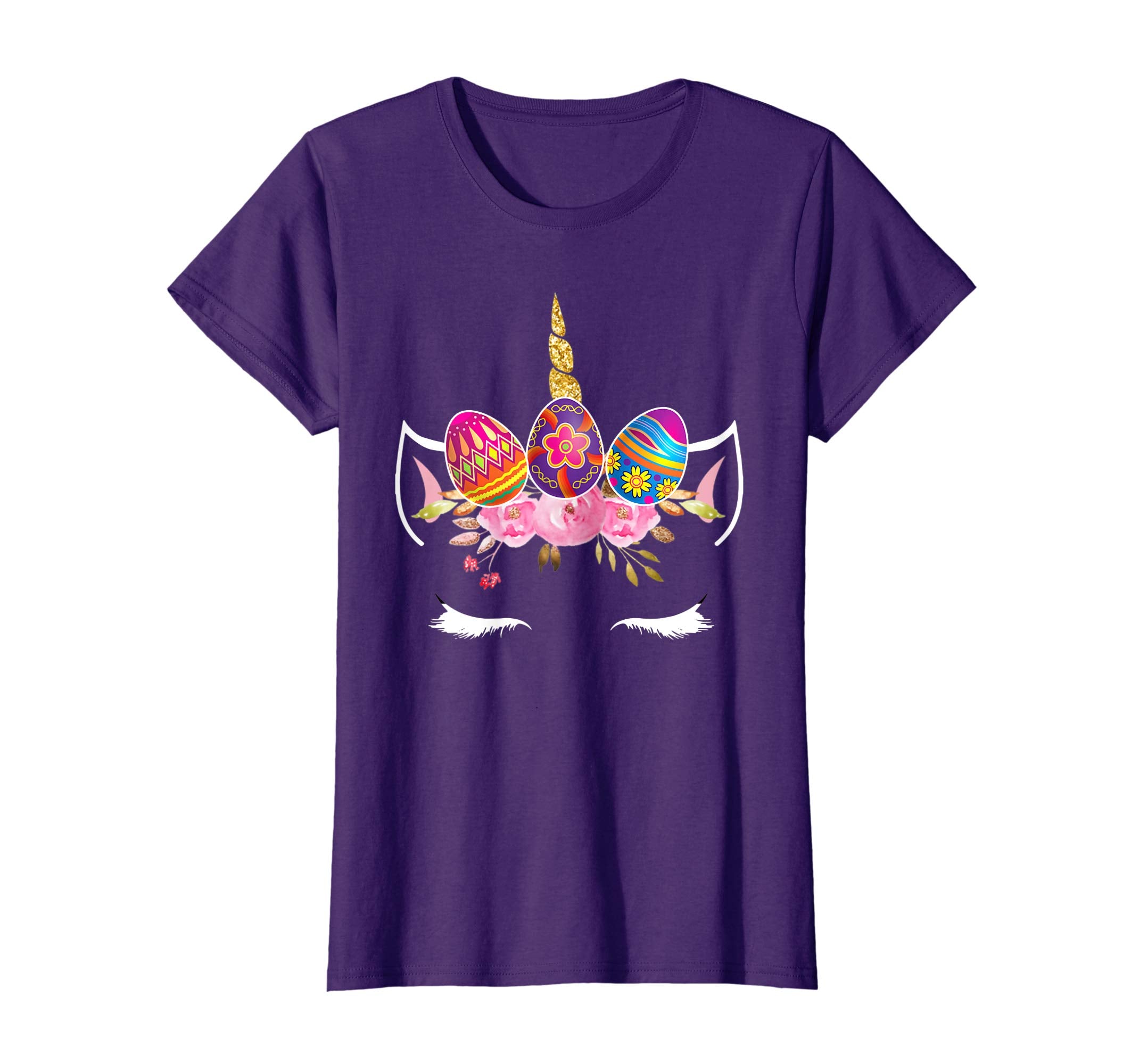 Unicorn and Eggs Happy Easter 2019 Shirt Gift Girl Kid Women