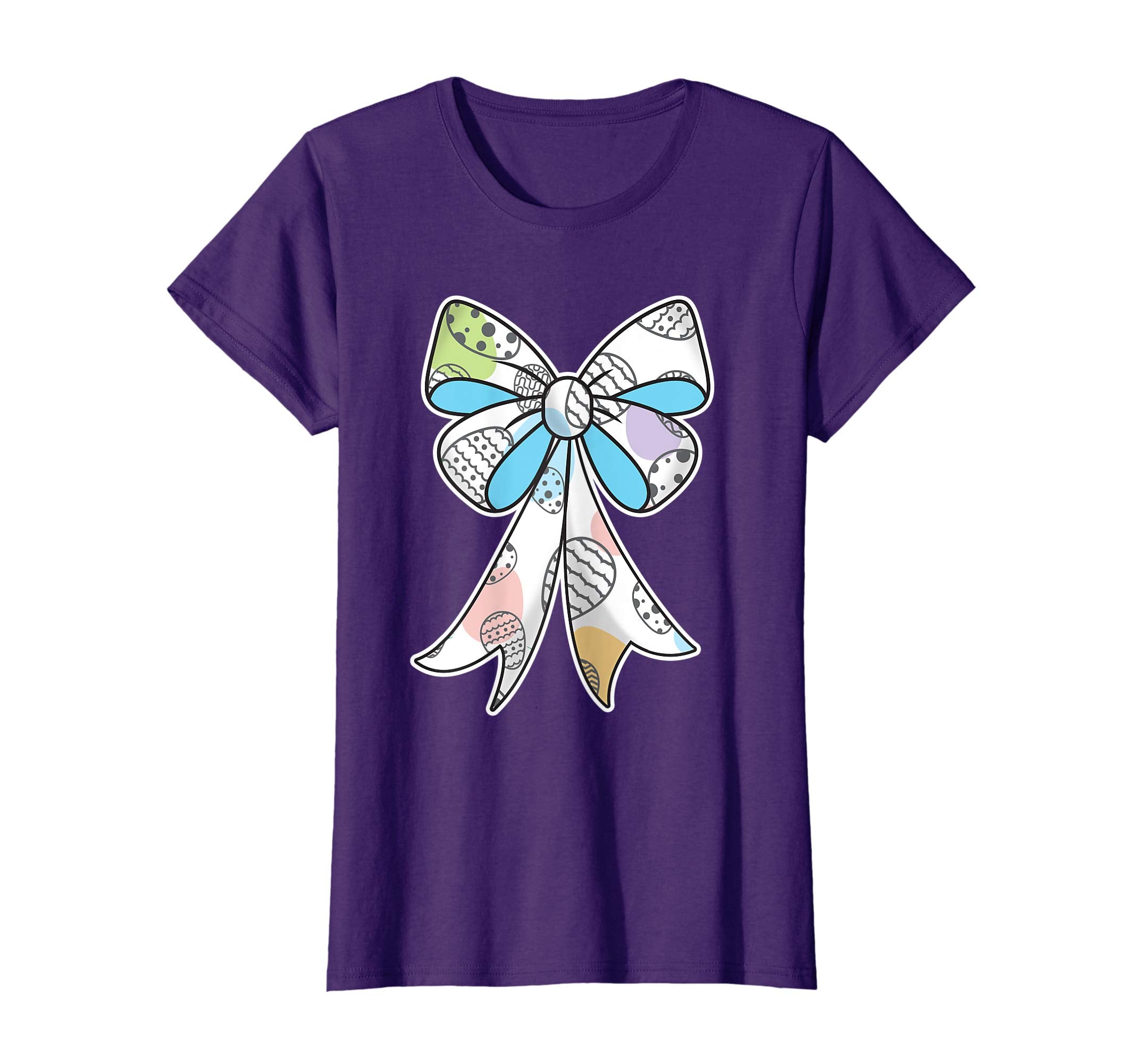 Cute Easter shirt for Girls Bow t-shirt Egg Hunt Bunny Tee