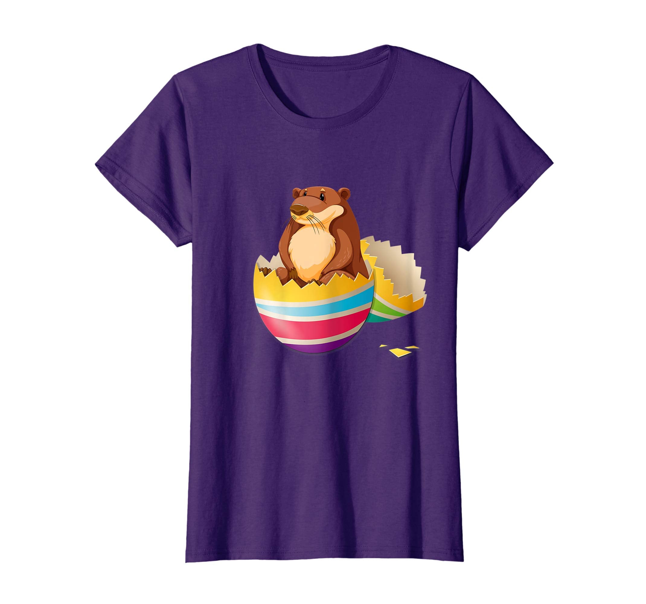 Baby Otter Hatching From Easter Egg Easter Day Shirt