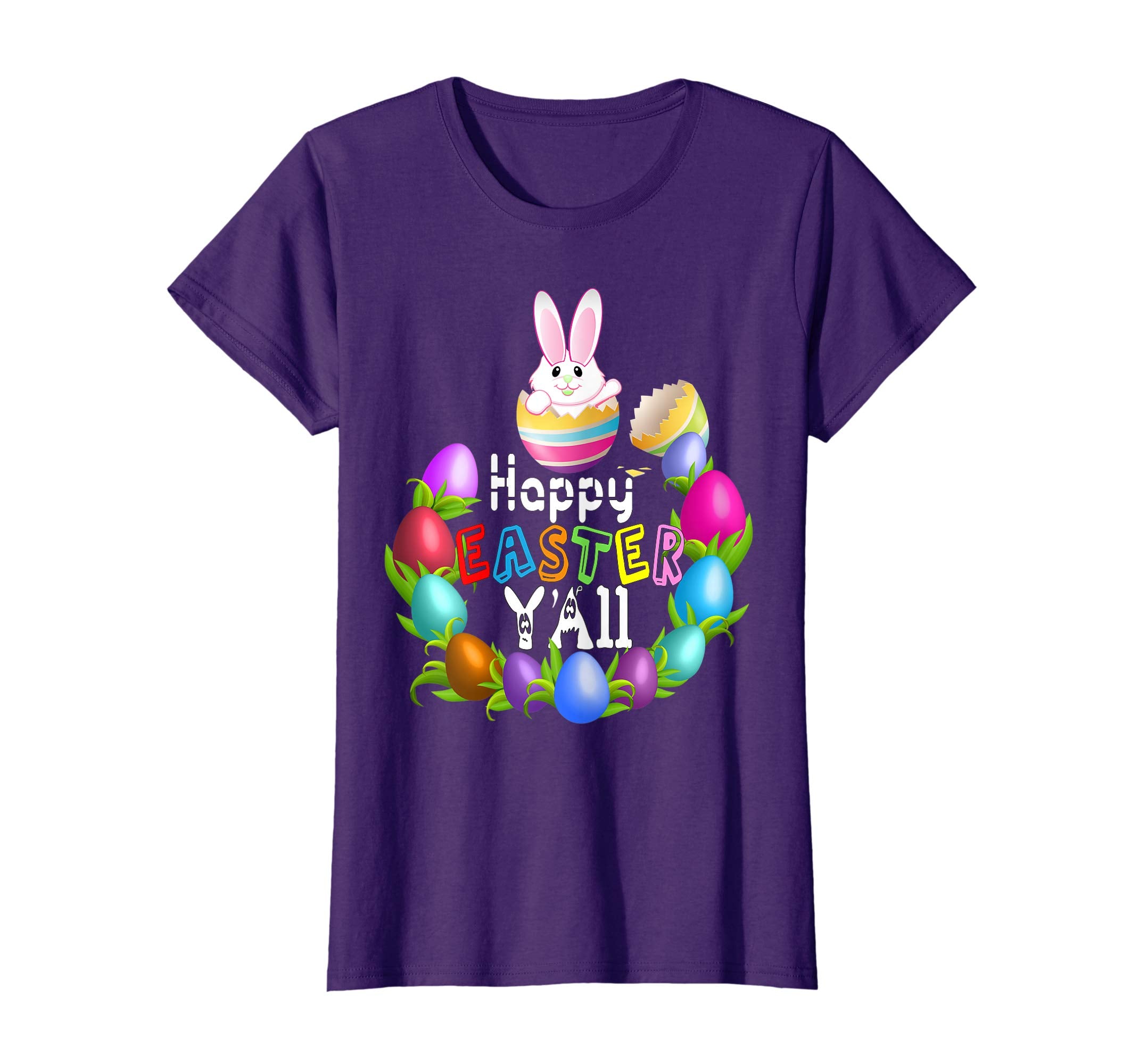 HAPPY EASTER Y'all Shirt Egg Hunt Bunny Shirt Women Men Kids