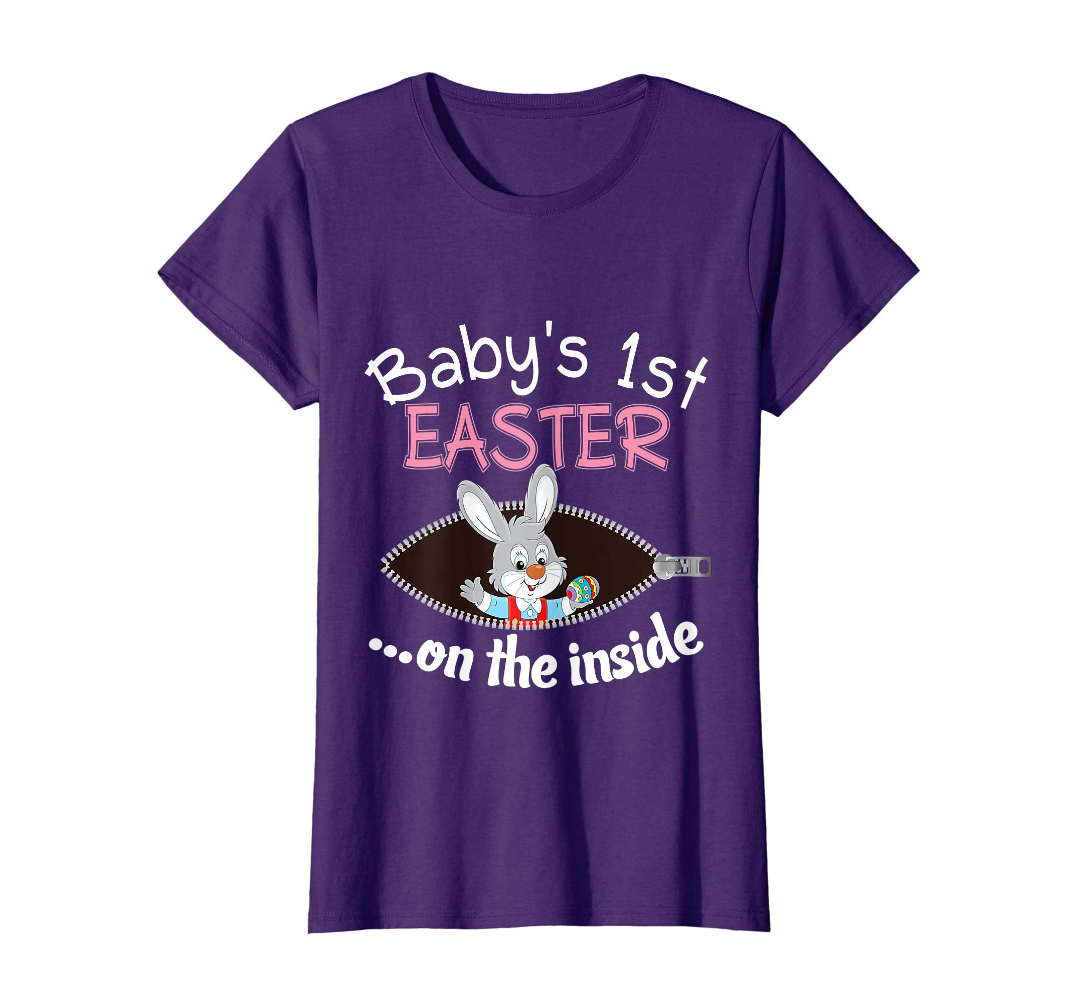 Baby 1st Easter On The Inside T-Shirt Pregnancy Announcement