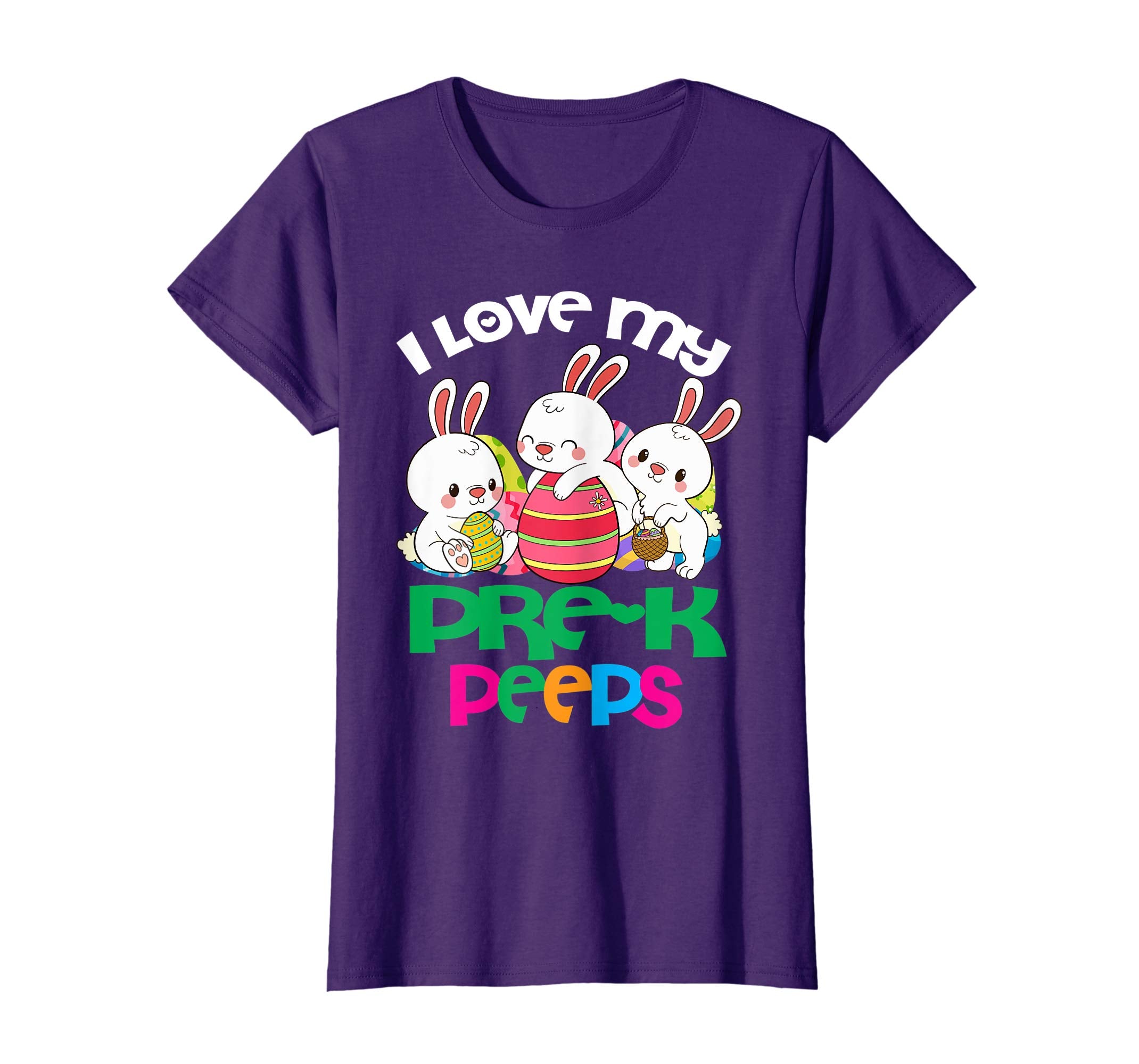 I Love My Pre-k Peeps Easter Egg Bunnies Teacher Shirt