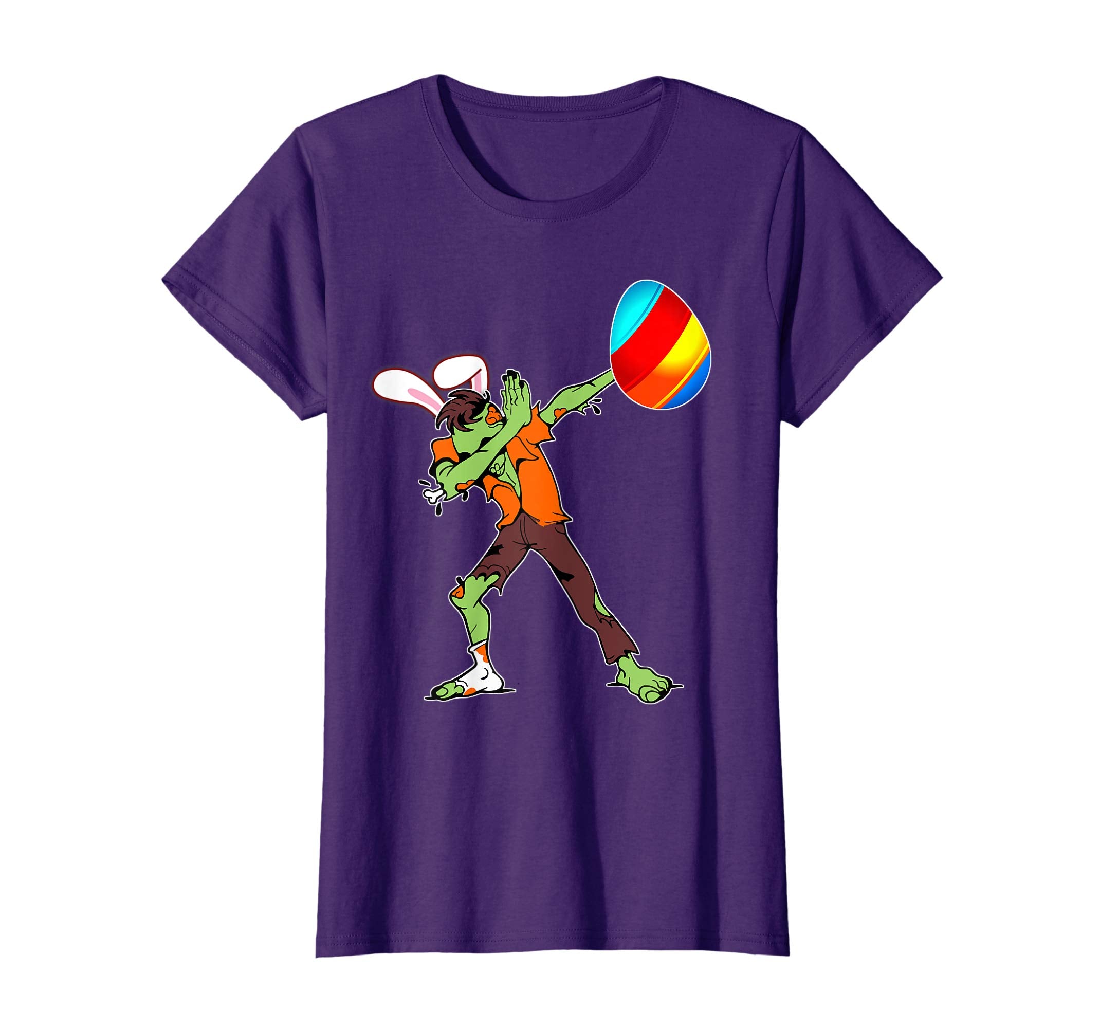 Easter Bunny Dabbing Zombie Tshirt Egg Ears Undead Gift