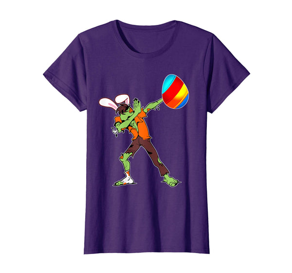 Easter Bunny Dabbing Zombie Tshirt Egg Ears Undead Gift