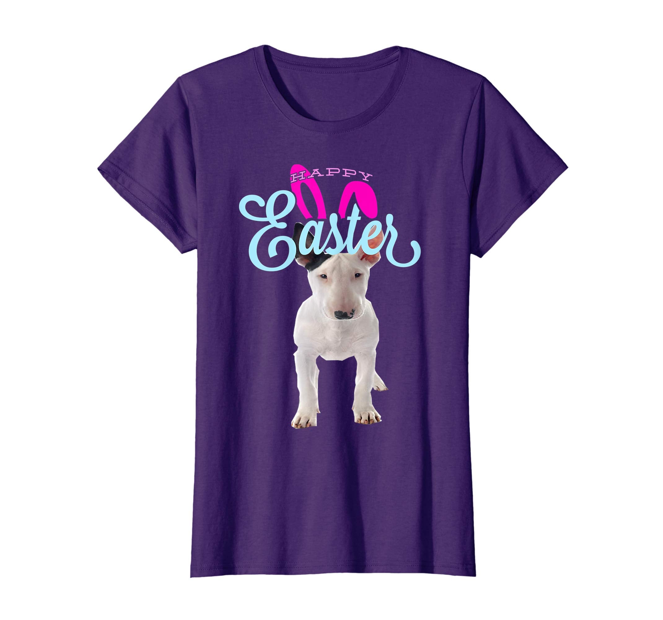 Easter Bunny Bull Terrier Tshirt Dog Men Women Gift Easter