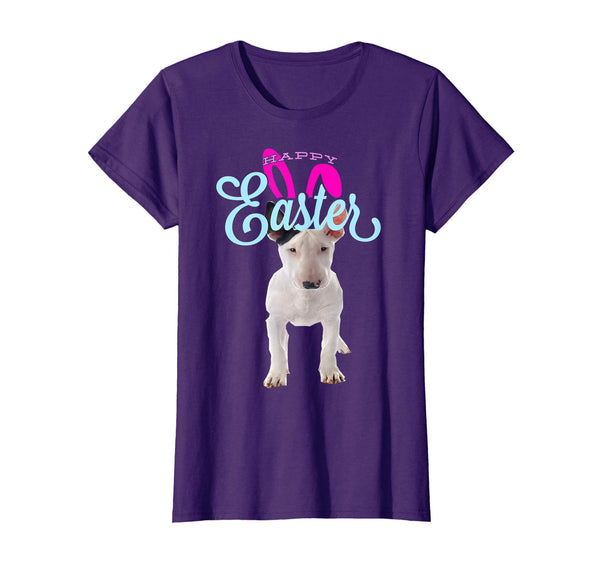 Easter Bunny Bull Terrier Tshirt Dog Men Women Gift Easter