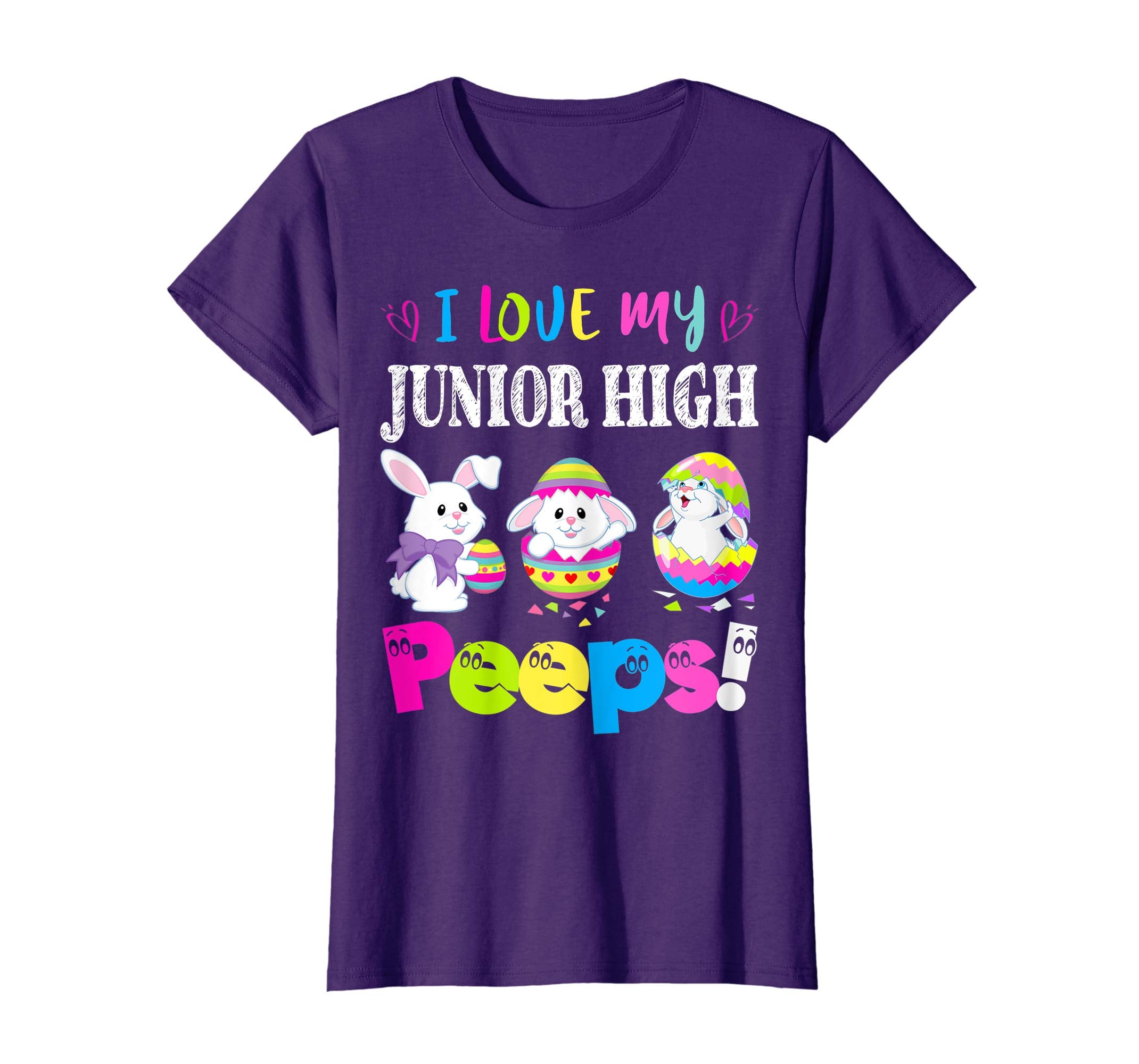 I Love My Junior High Peeps Easter Bunny Gift T-Shirt