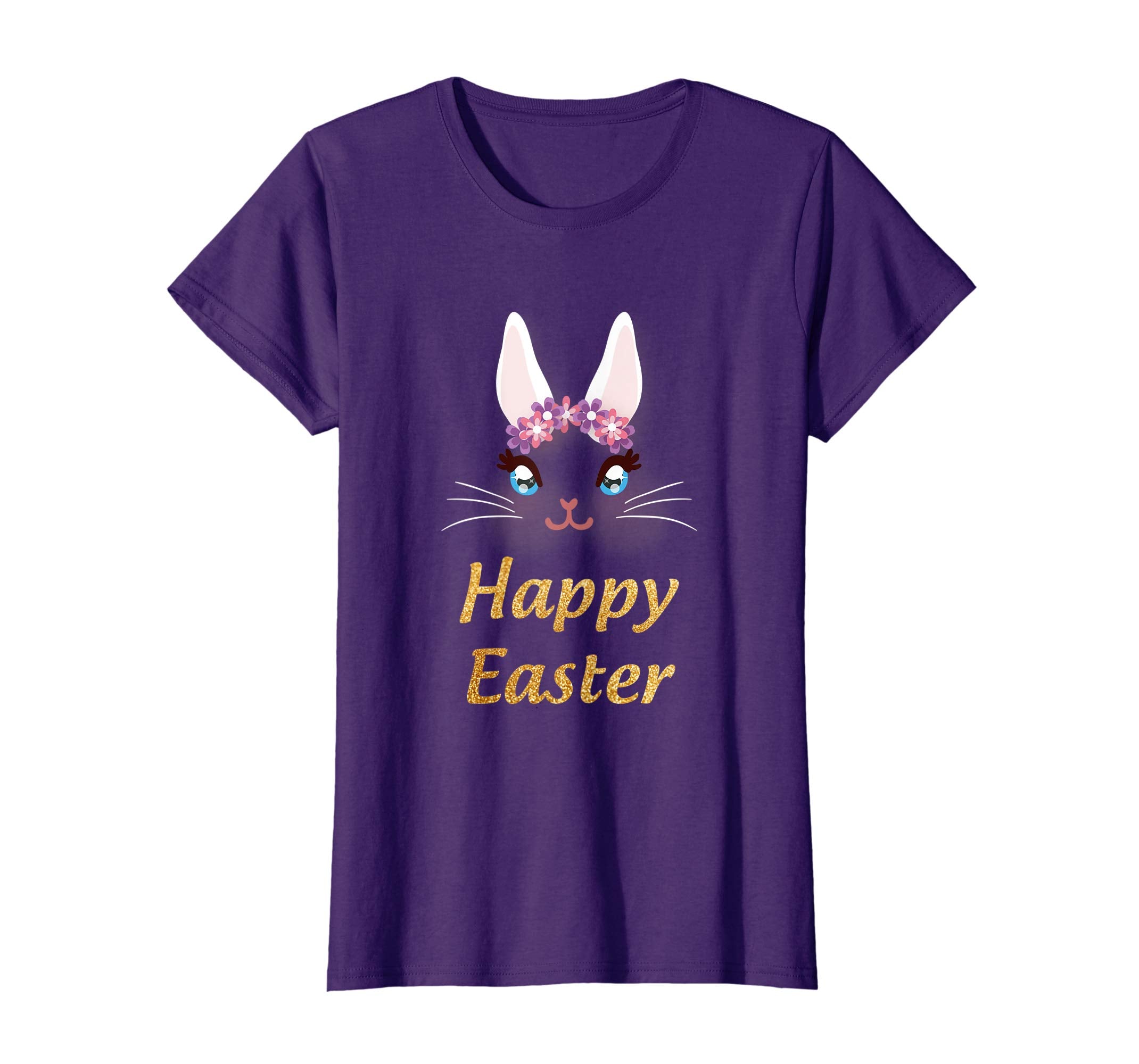 Happy Easter Bunny Princess T Shirt Easter Gift For Girls