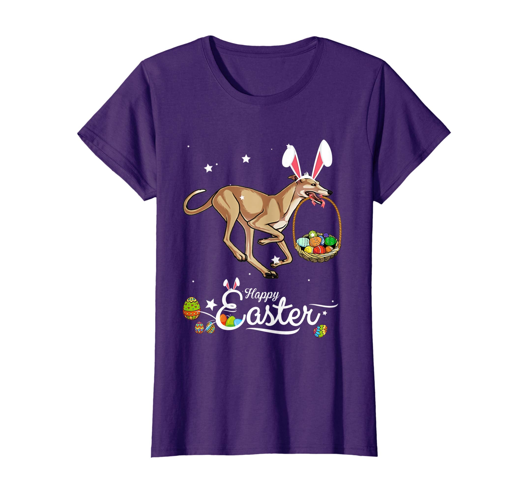 Greyhound Dog With Bunny Hat Easter Costume T Shirt