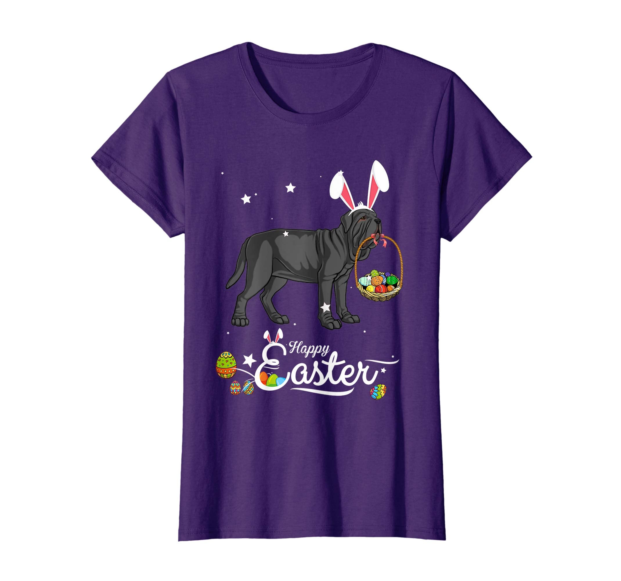 Neapolitan Mastiff Dog With Bunny Hat Easter Costume T Shirt