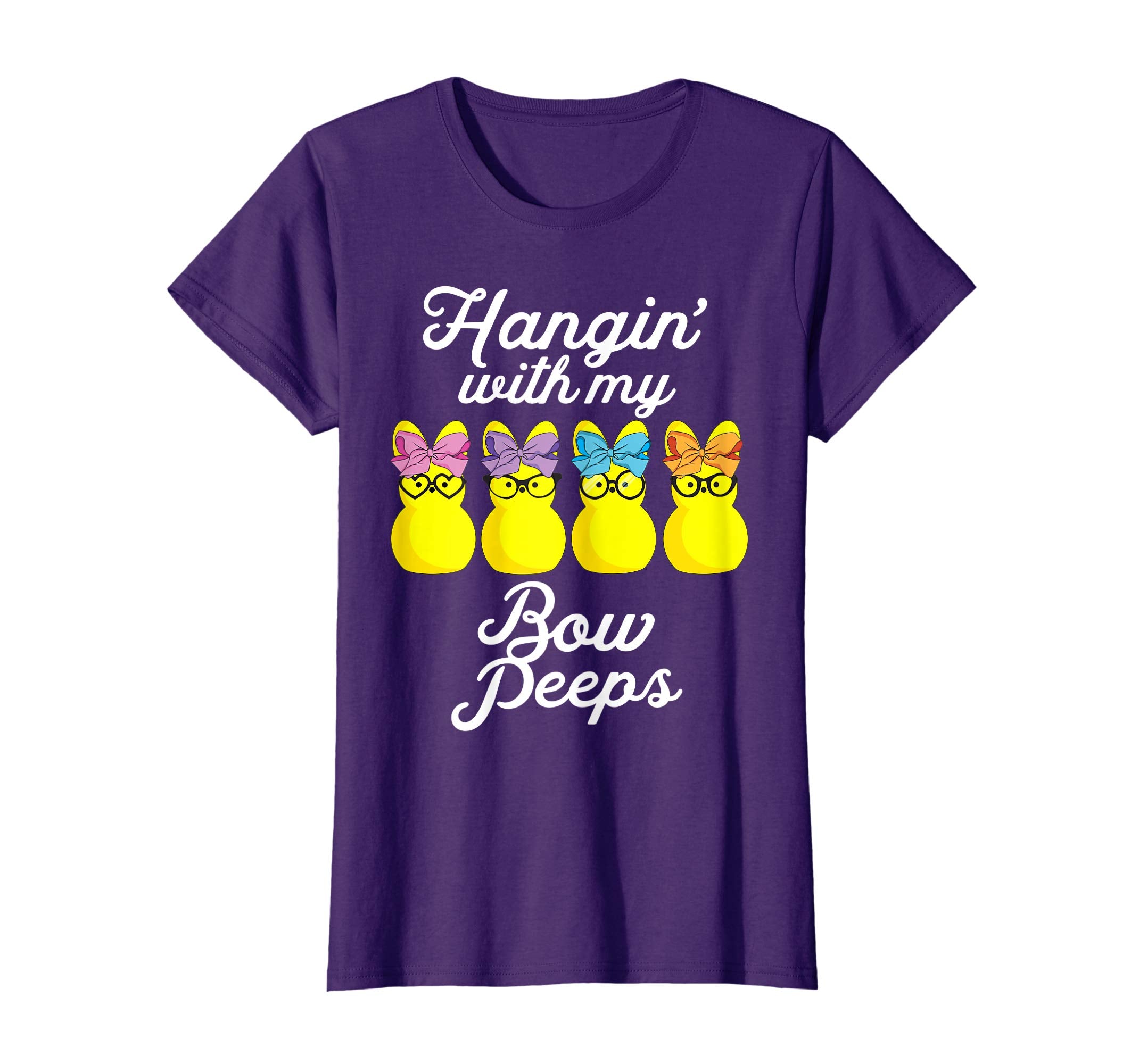 Hanging with my Bow Peeps Shirt Cute Girls Easter Egg tshirt