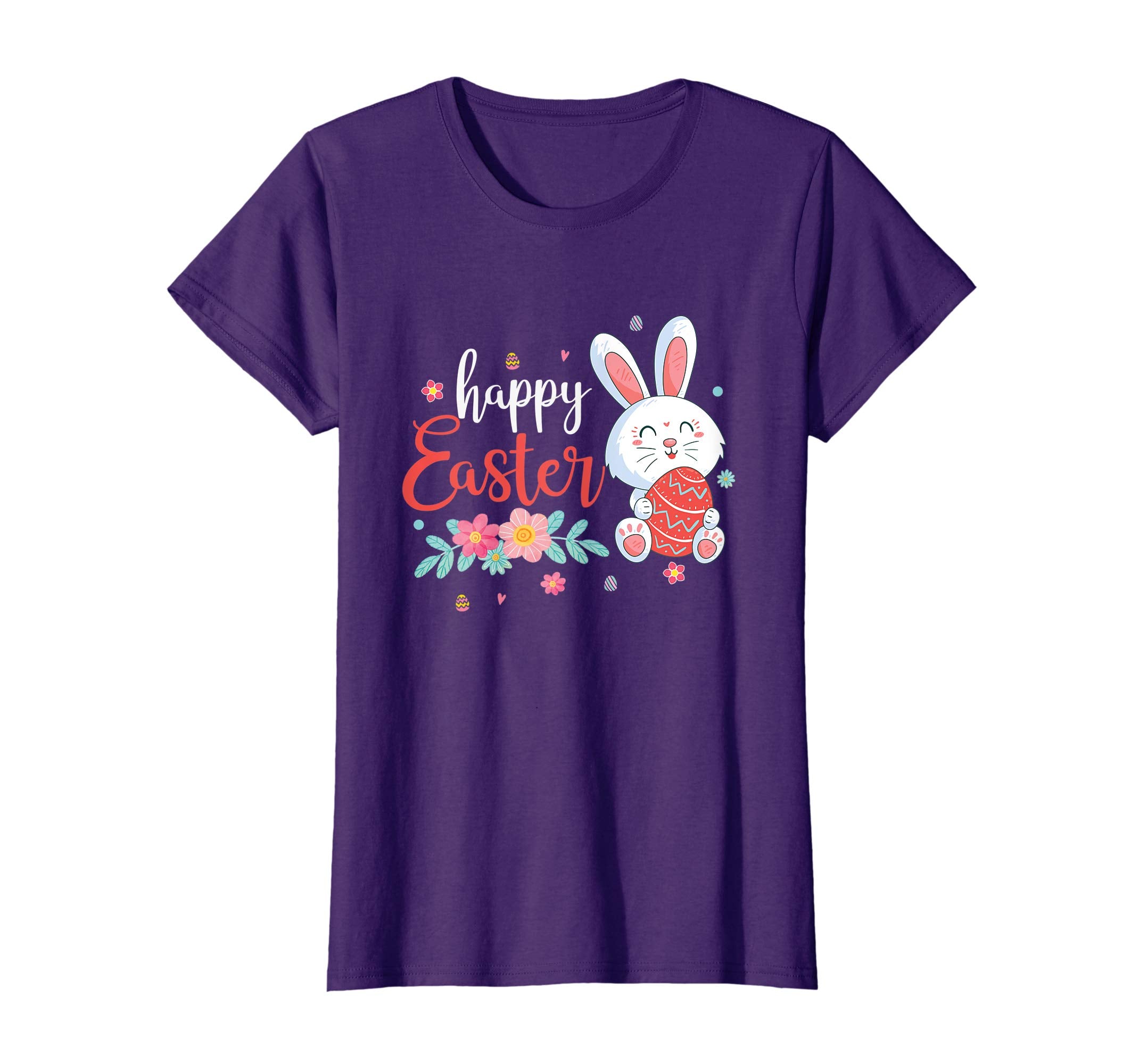 Happy Easter Bunny Tee shirt with Easter Eggs