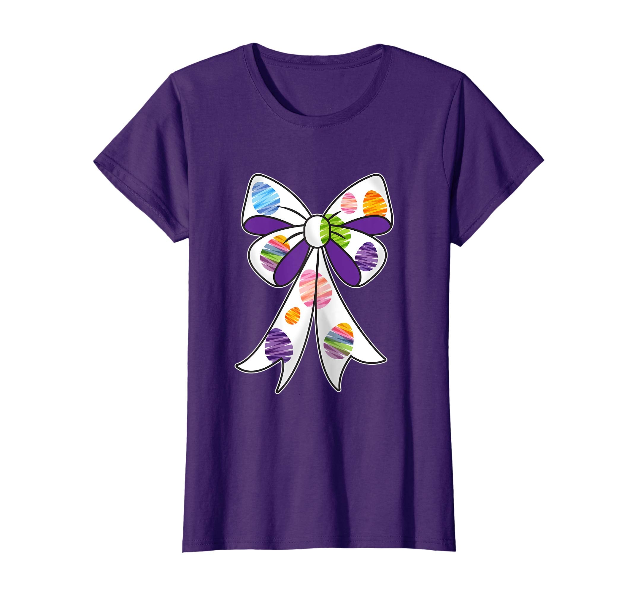 Cute Easter shirt for Girls Bow t-shirt Egg Hunt Bunny Tee