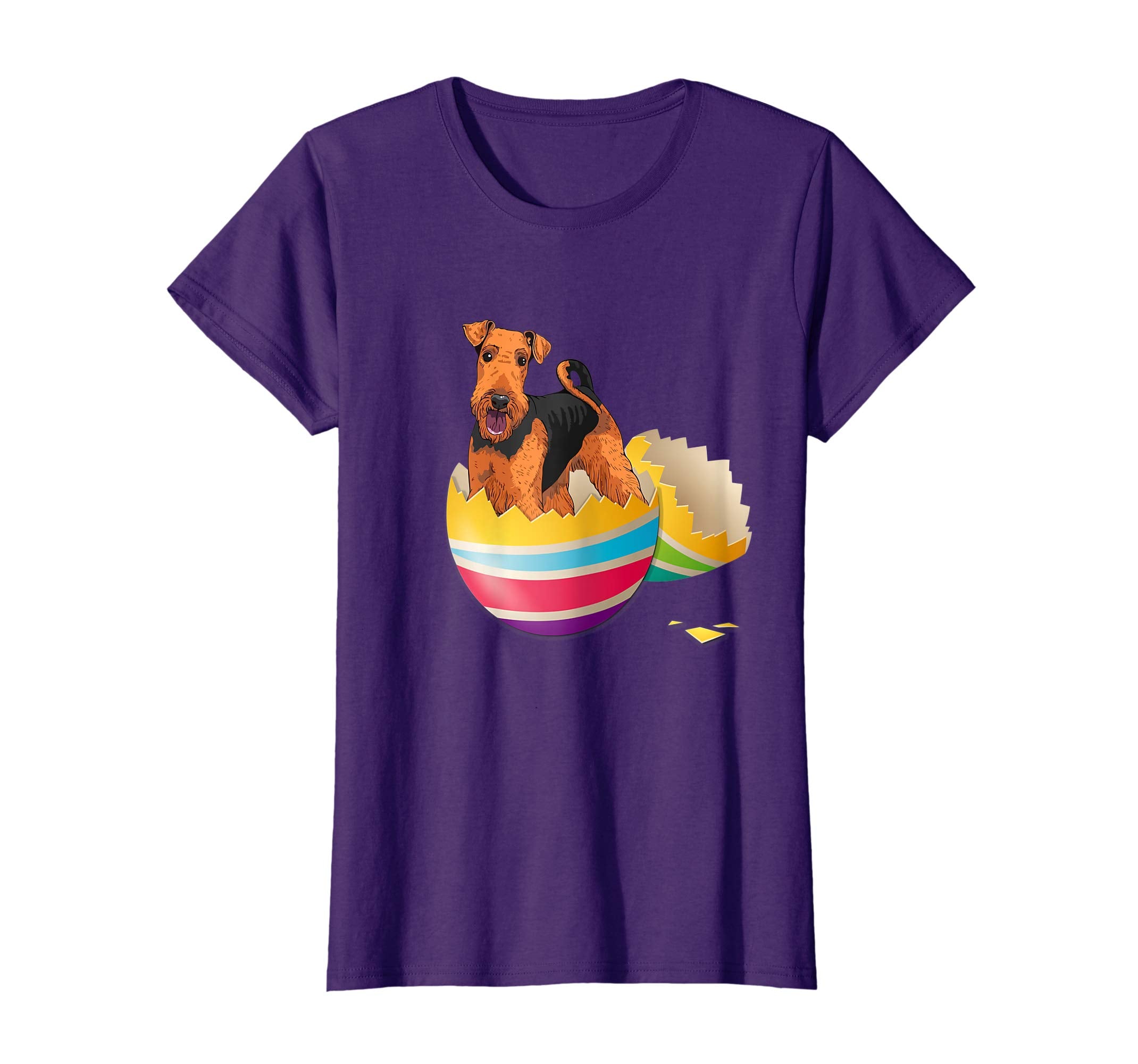 Airedale Terrier Hatching From Easter Egg Easter Day Shirt