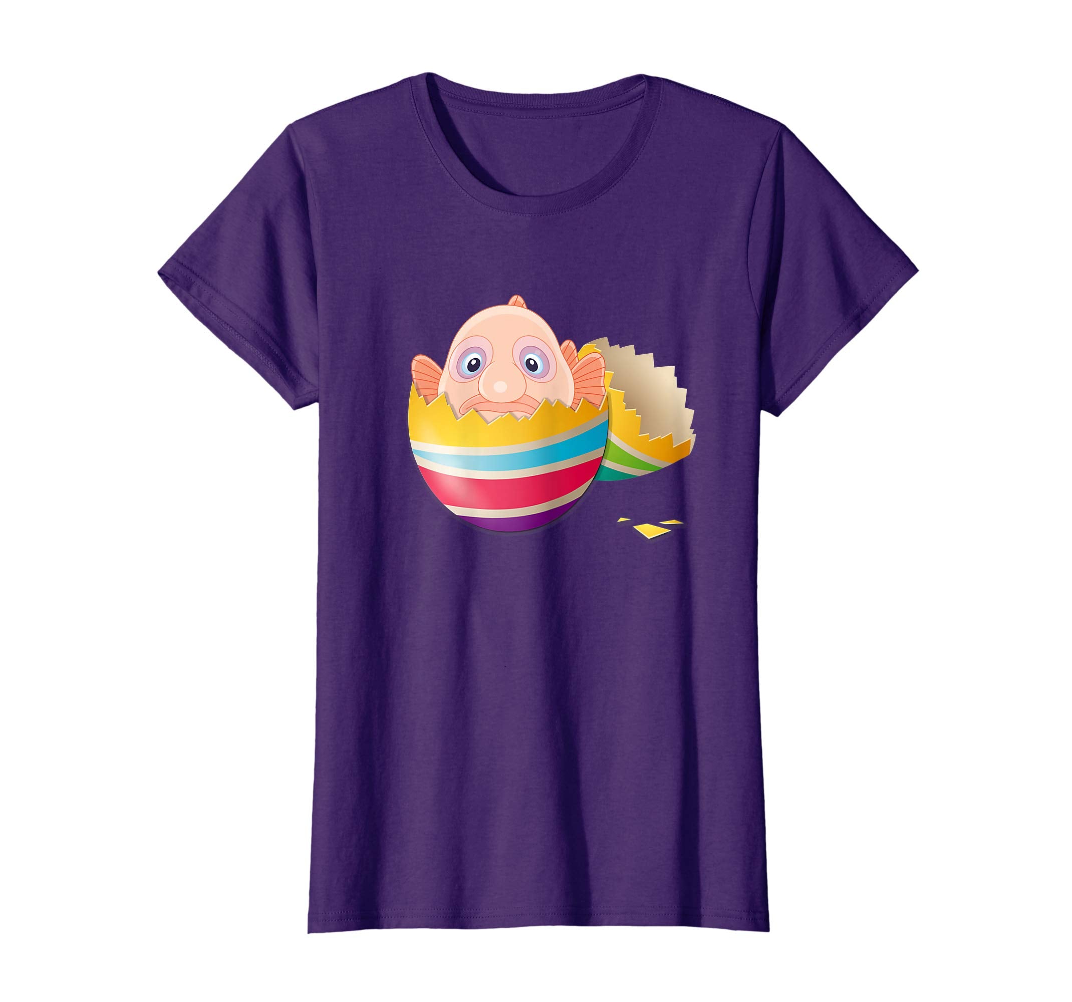 Baby Blob Fish Hatching From Easter Egg Easter Day Shirt