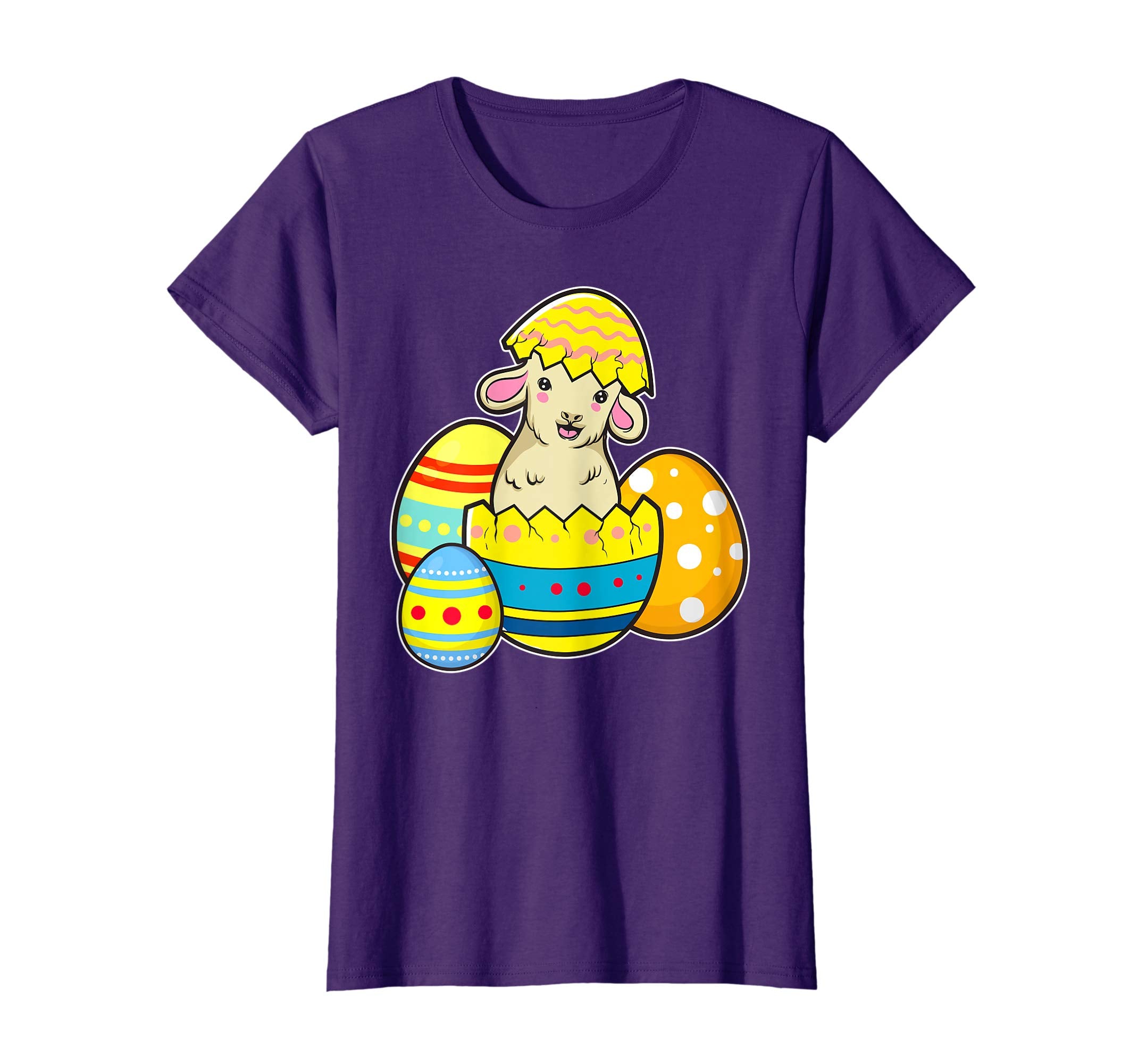 Cute Easter Lamb Shirt Egg Hunt Kids School Spring