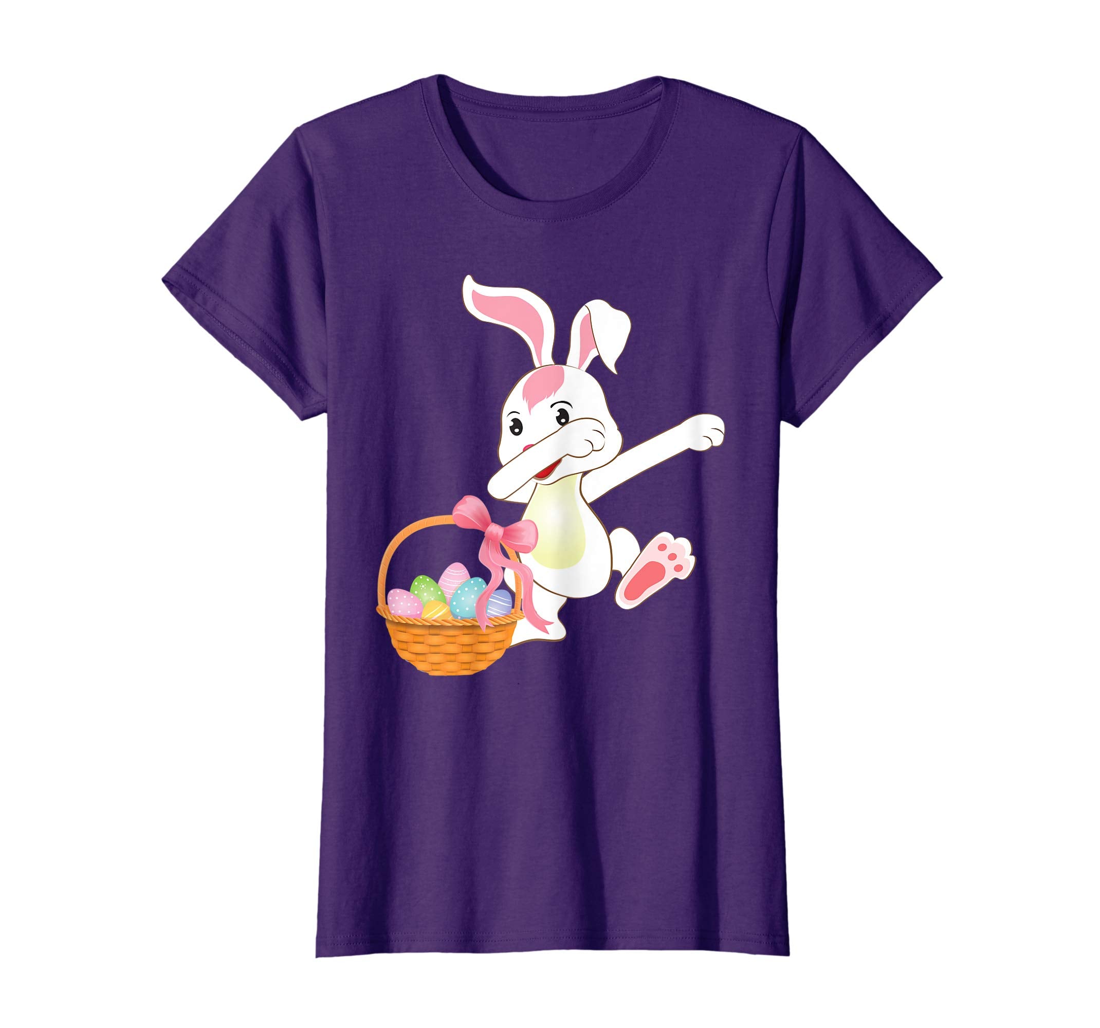 Cute Bunny Dab Dabbing Around The Easter Eggs T-Shirt Lovely