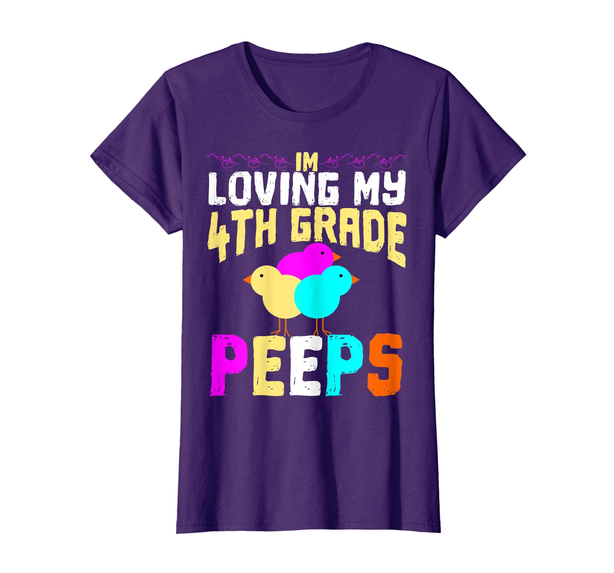 4th Grade Peeps Easter TShirt Teacher Gift