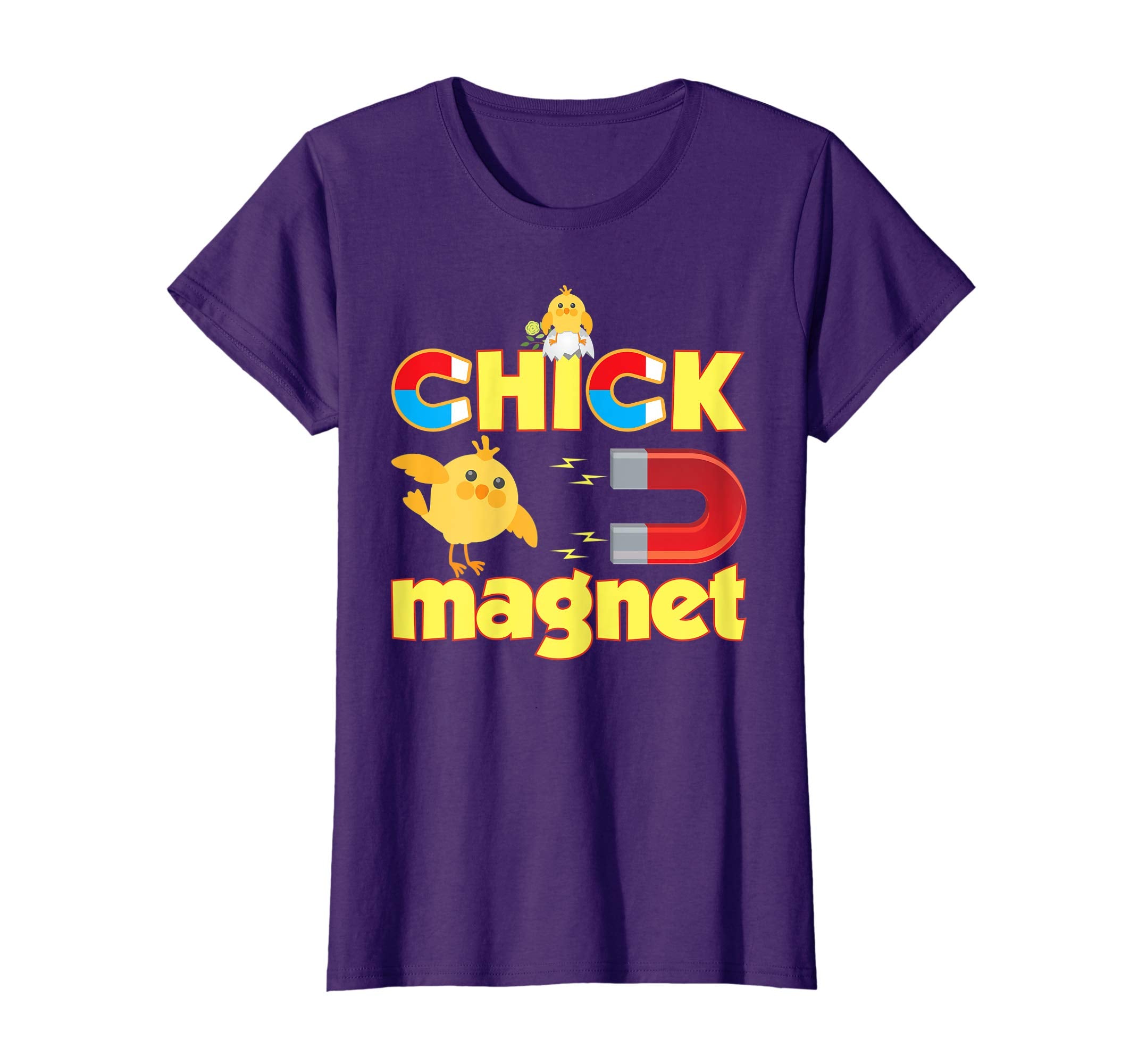 Cute Chick Magnet Easter T-Shirt Egg Hunting Lovely Cute