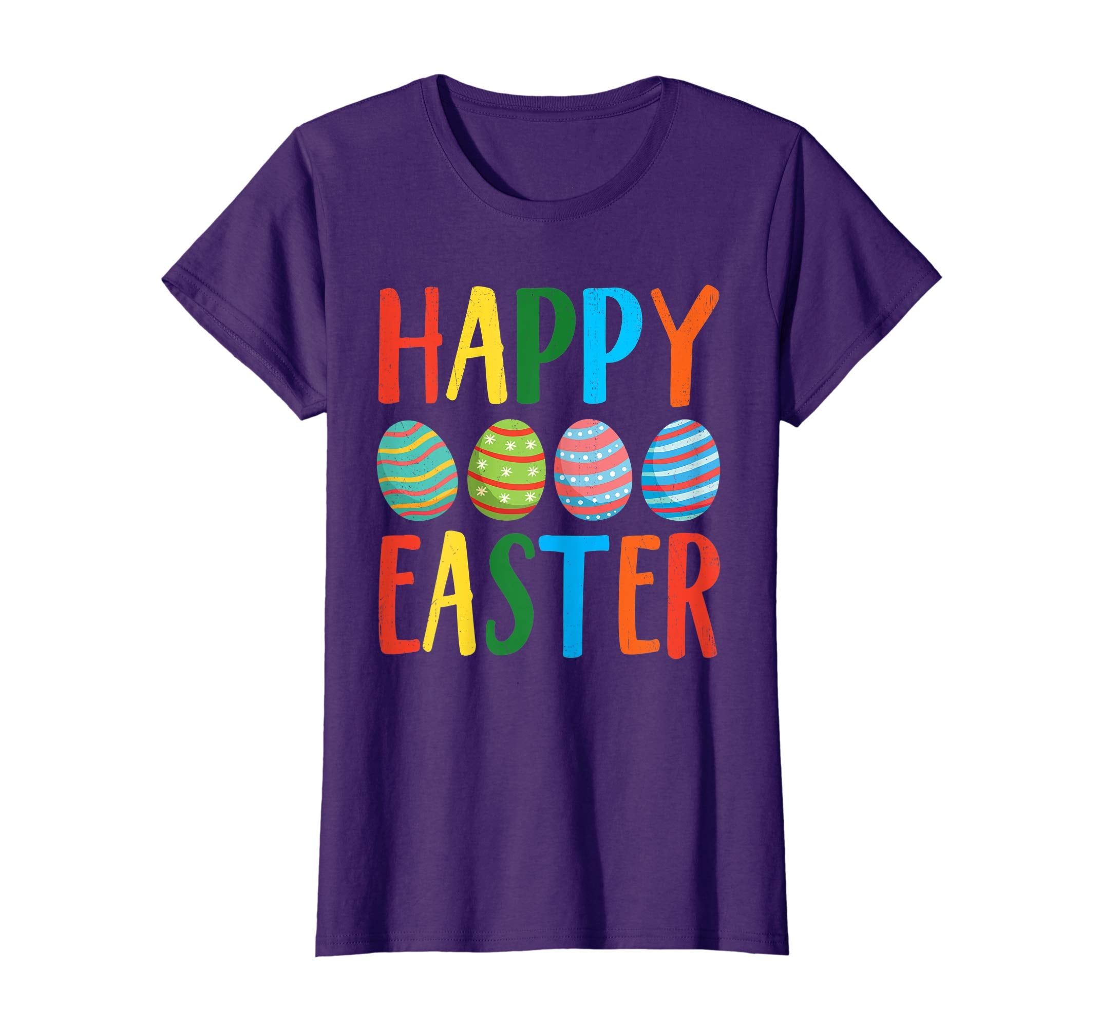 Easter T Shirt Happy Easter Bunny Eggs Tshirt Colorful Gift