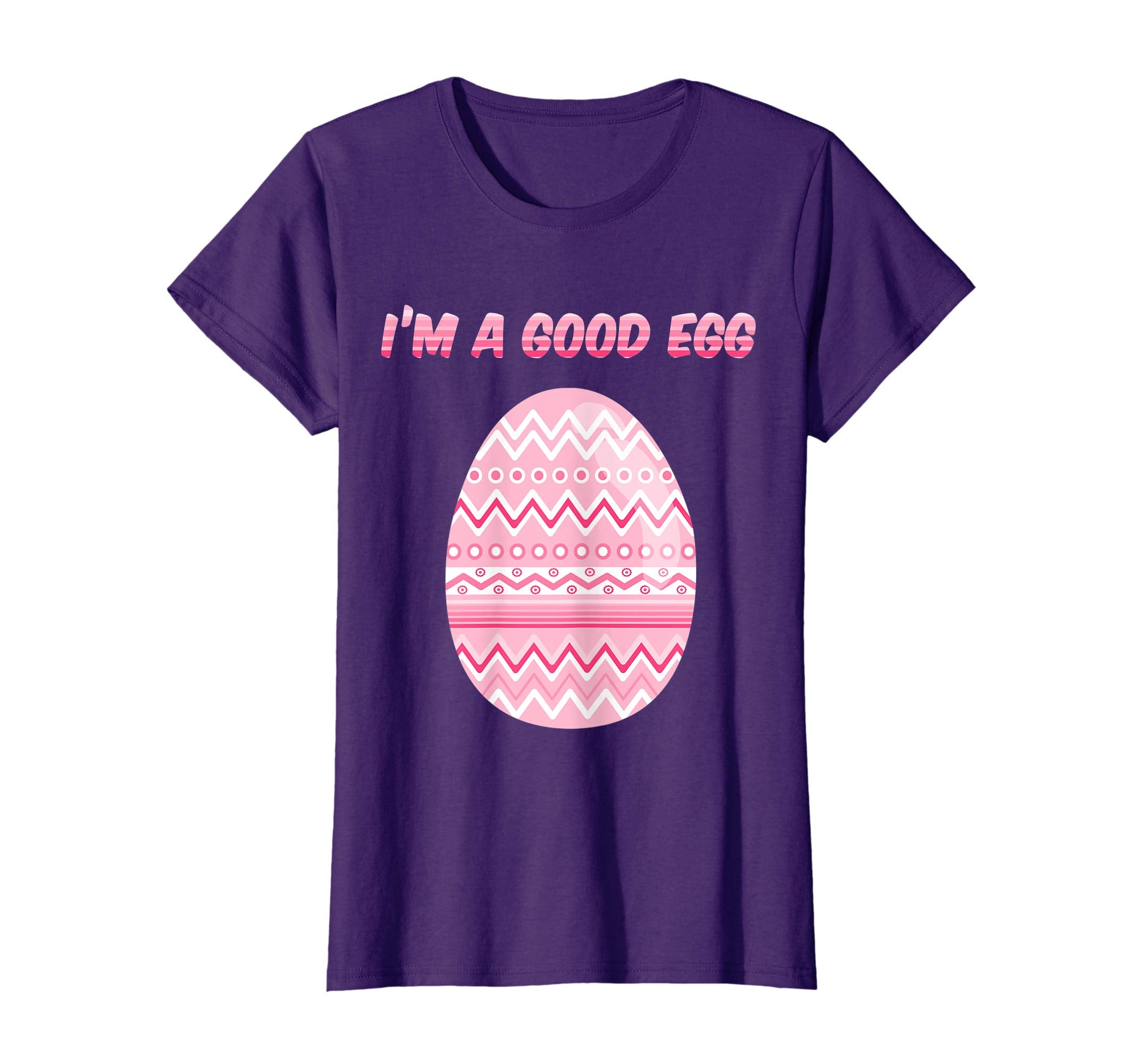 I'm a Good Egg Funny Easter Egg Tshirt Pink