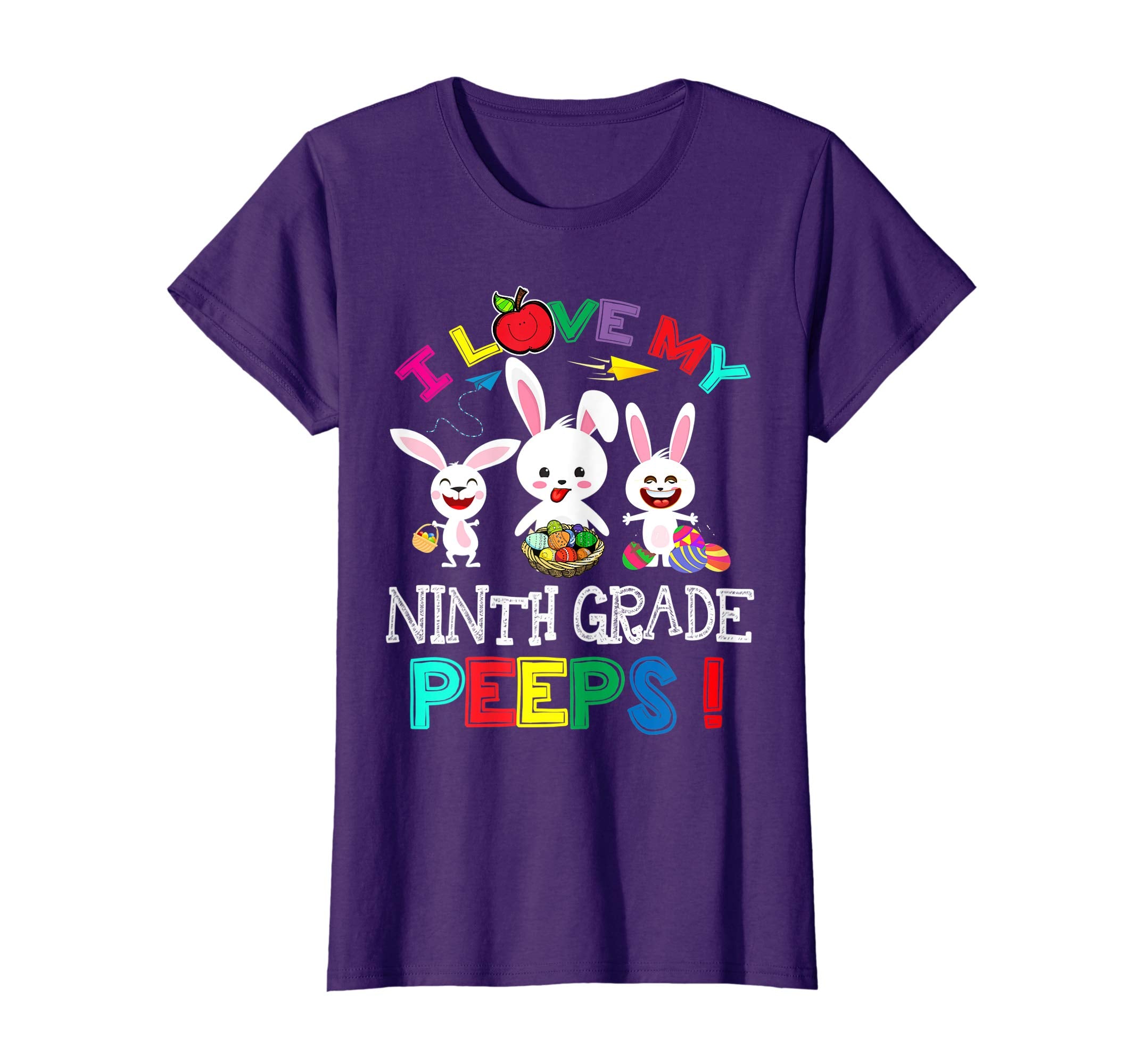 I Love My Ninth Grade Peeps Bunnies Easter Teacher T Shirt