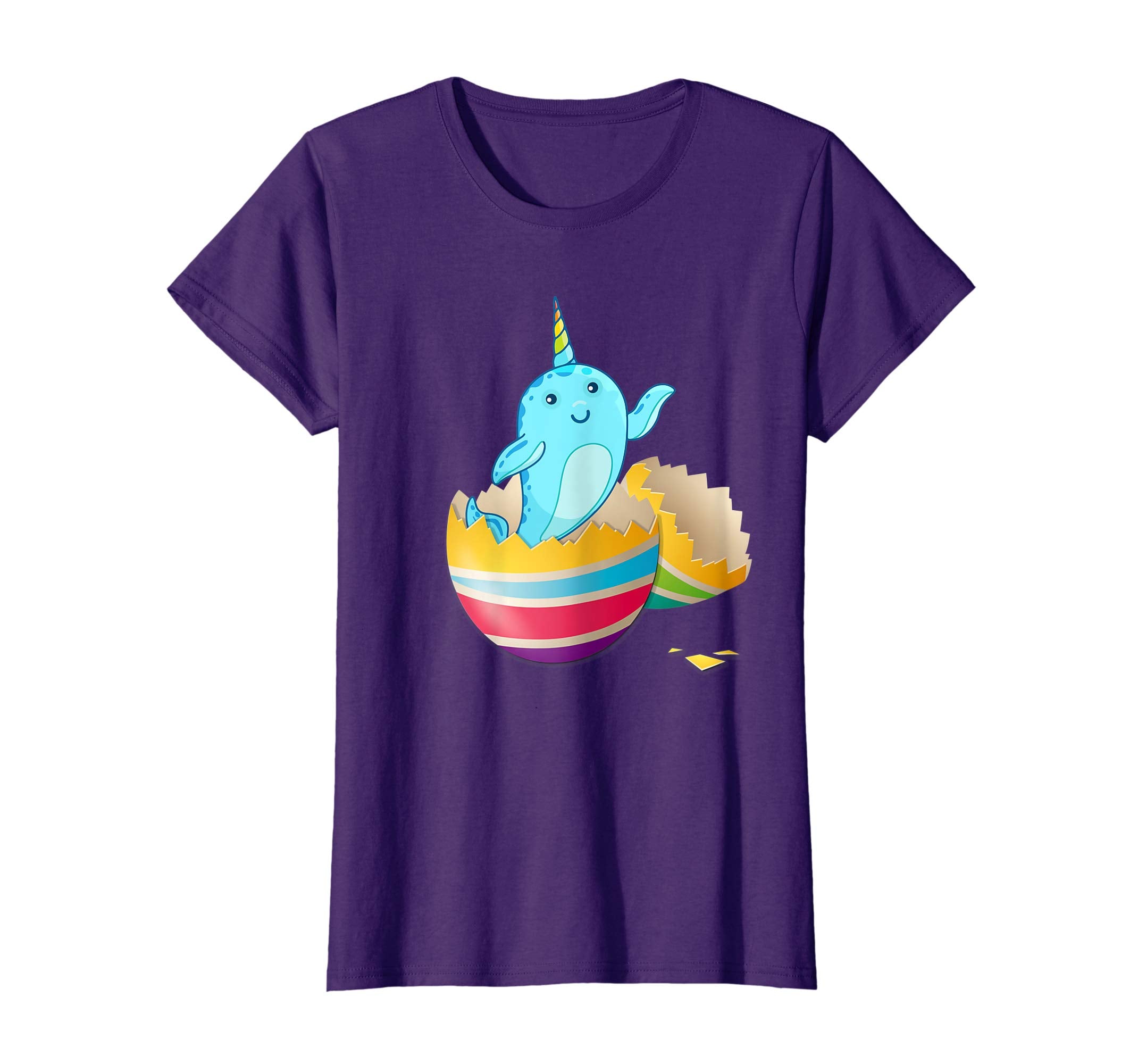 Baby Narwhals Hatching From Easter Egg Easter Day Shirt