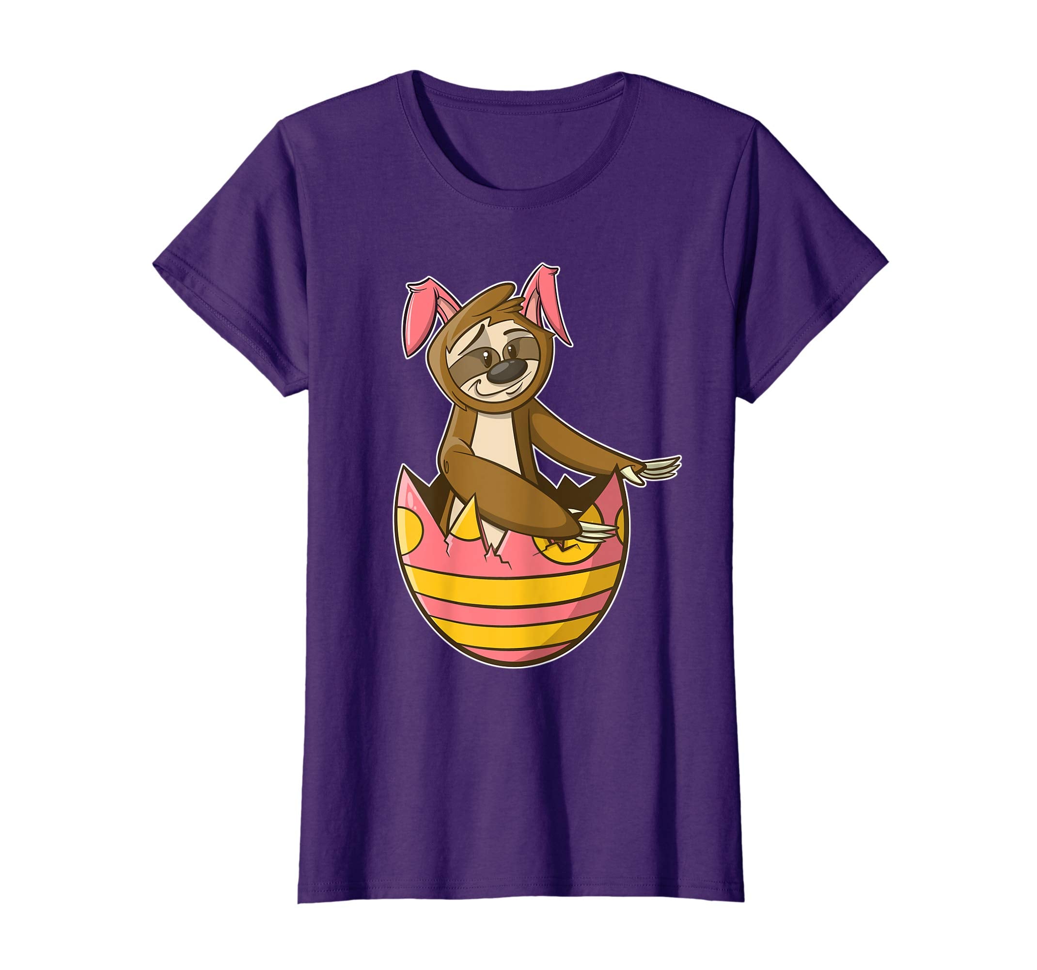 Sloth Bunny Easter T Shirt for Boys, Girls, &amp; Adults