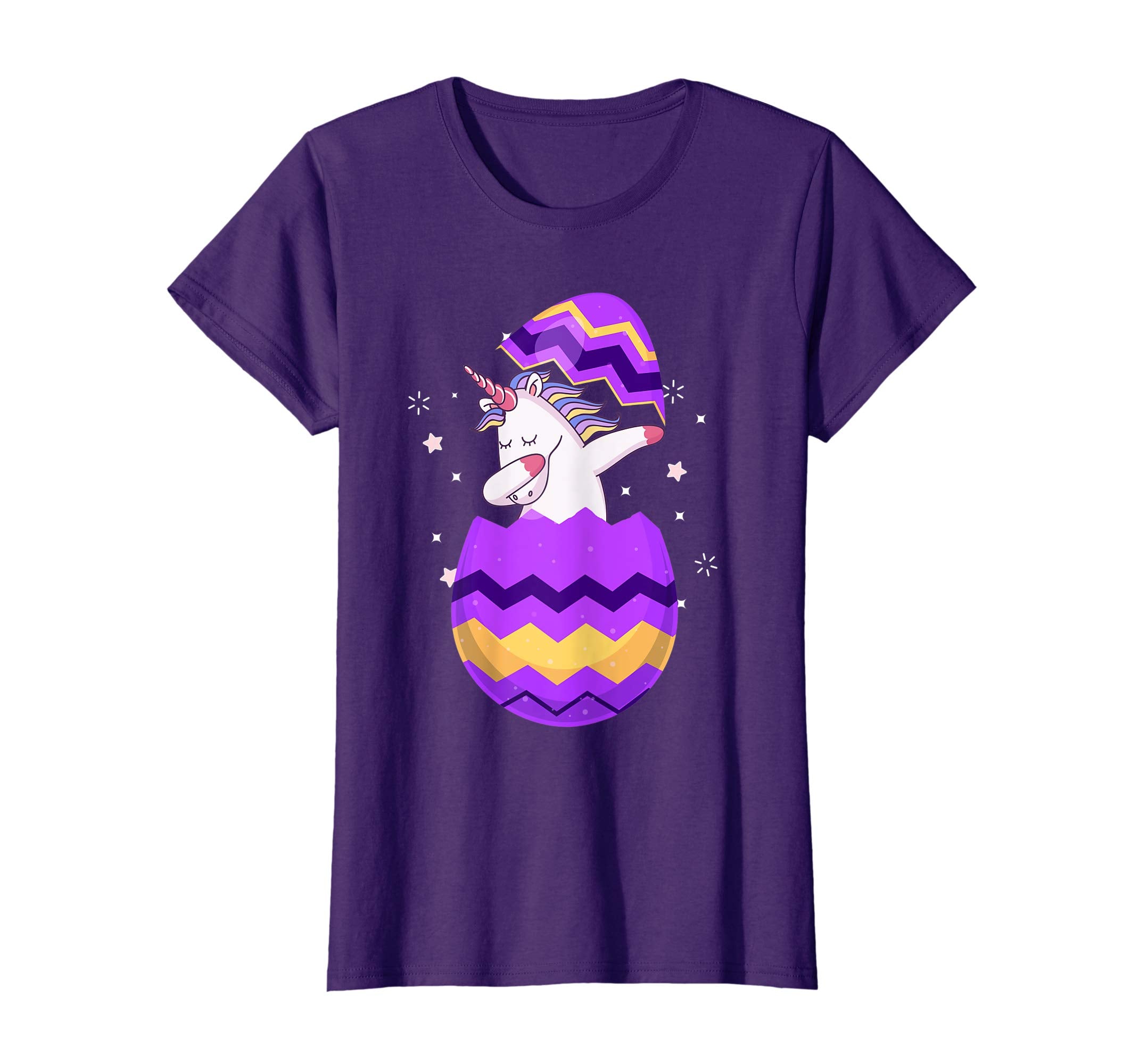 Dabing Egg Unicorn Easter Shirt for Girls &amp; Women
