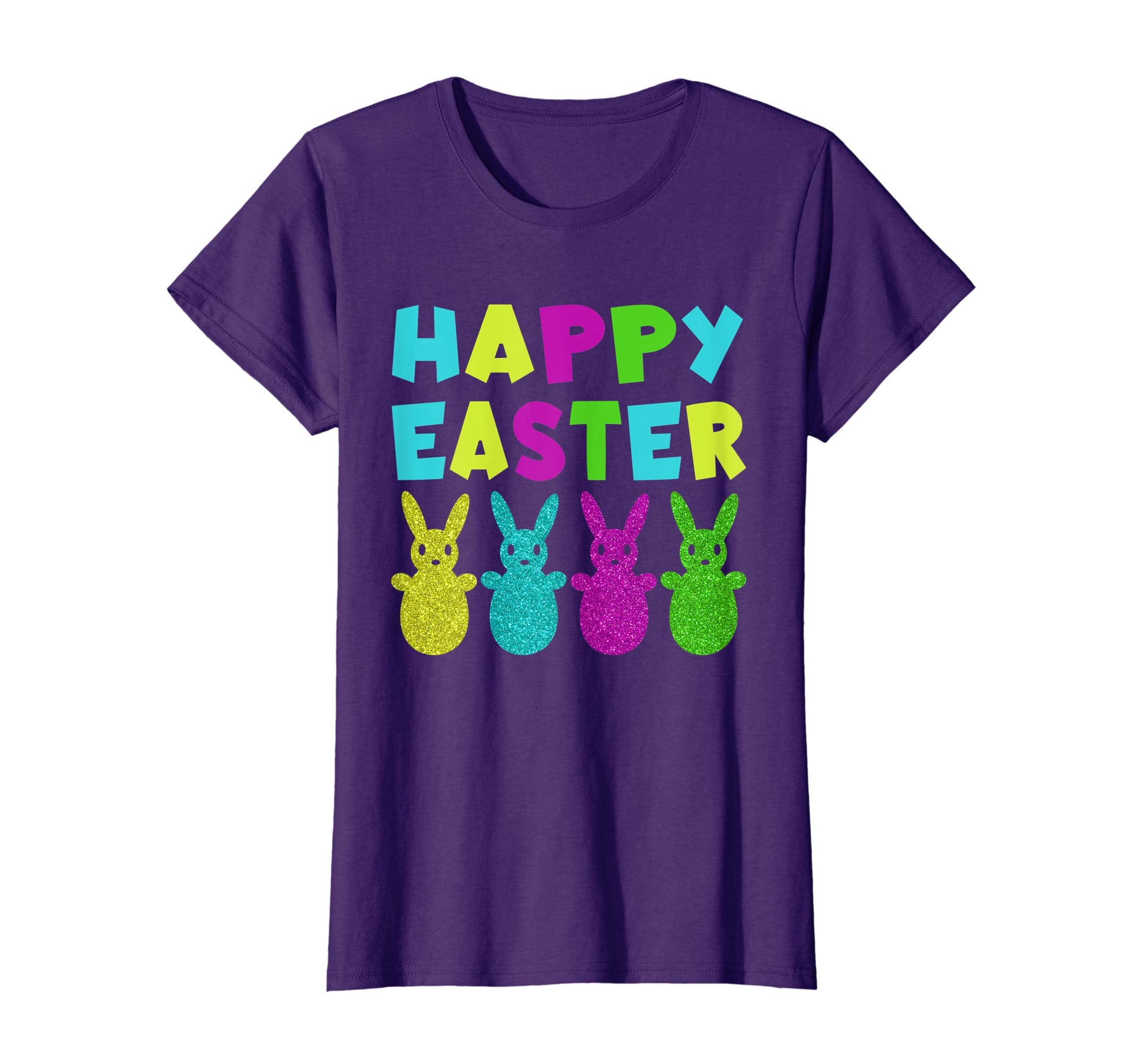 Happy Easter Shirt Colorful Bunny Eggs Gift TShirt