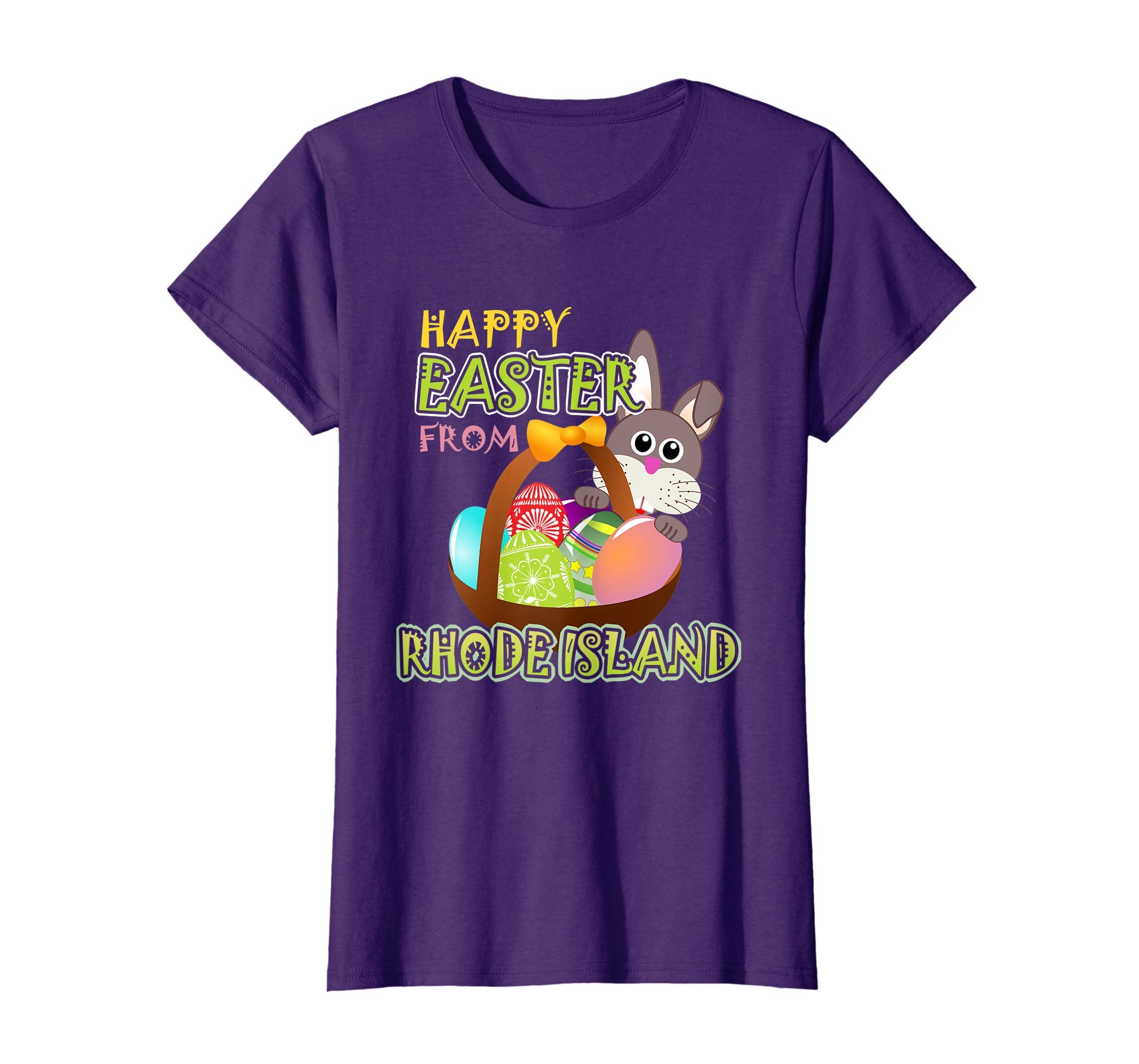 Happy Easter from Rhode Island Funny States T-Shirt