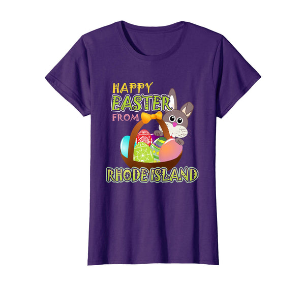 Happy Easter from Rhode Island Funny States T-Shirt