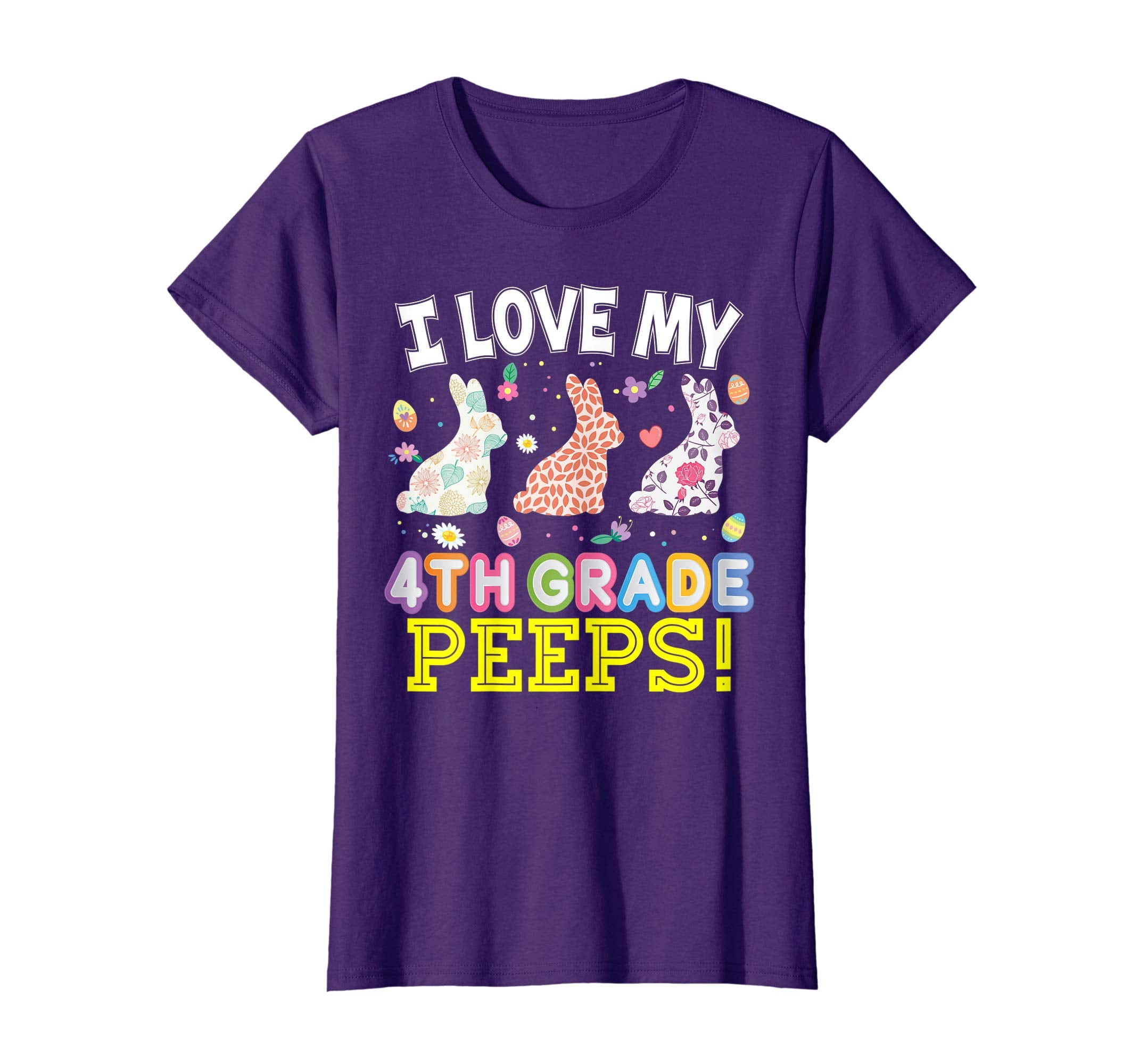I Love My 4th Grade Peeps Fourth Easter Bunnies T-Shirt