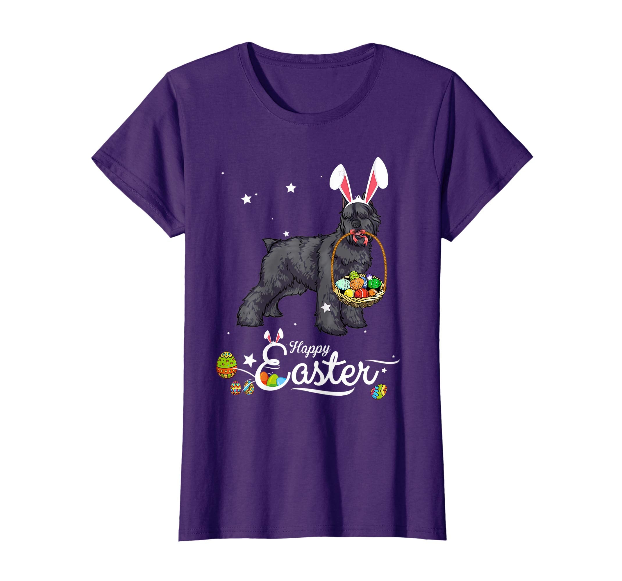 Bouvier Des Flandres Dog With Bunny Hat Easter Costume Shirt