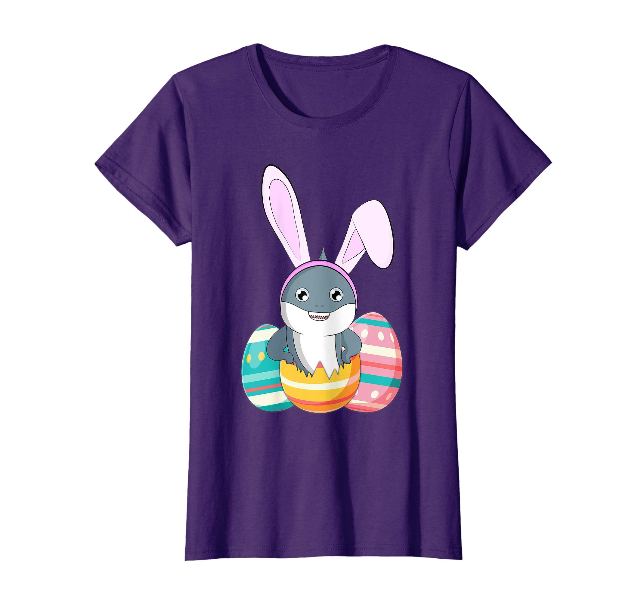 Easter For Kids Boys Girls Shark Easter Eggs T Shirt