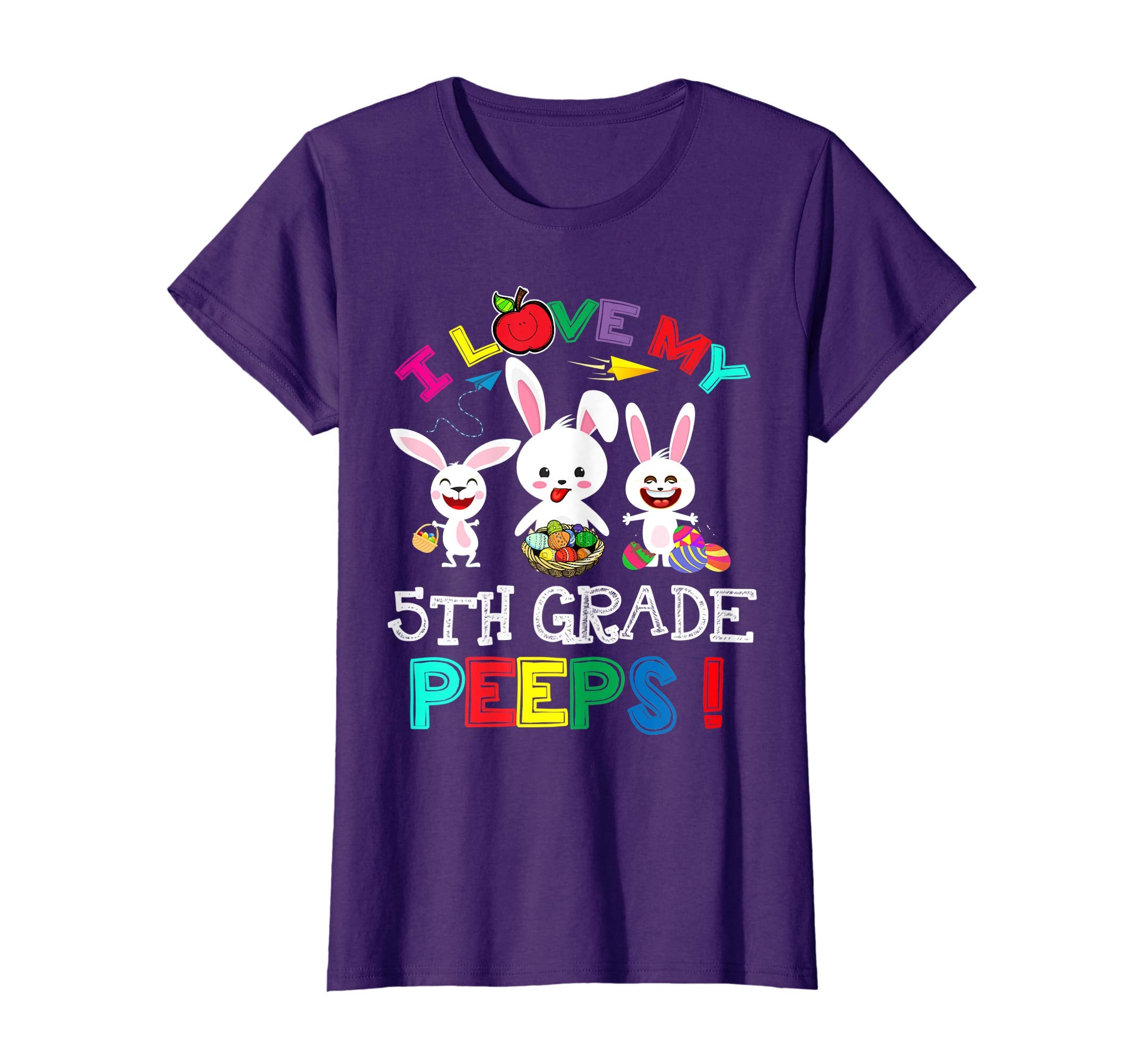 I Love My 5th Grade Peeps Bunnies Easter Teacher T Shirt