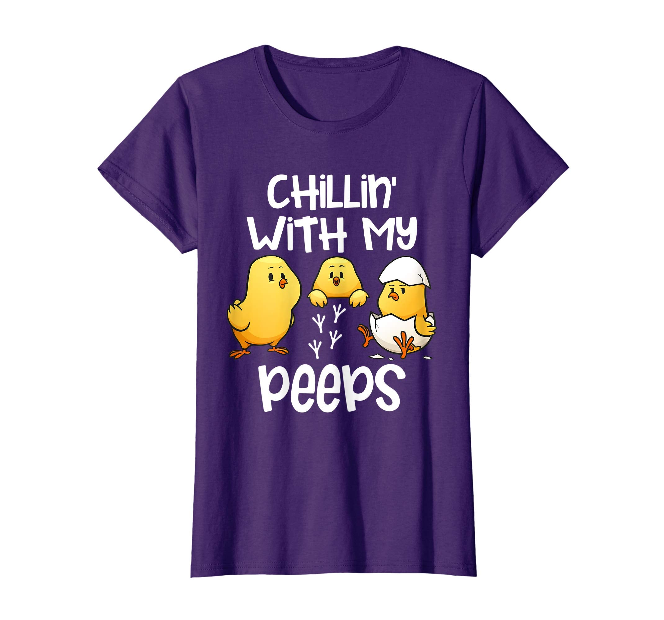 Chillin With My Peeps Happy Easter Kids Boys Girls T Shirt
