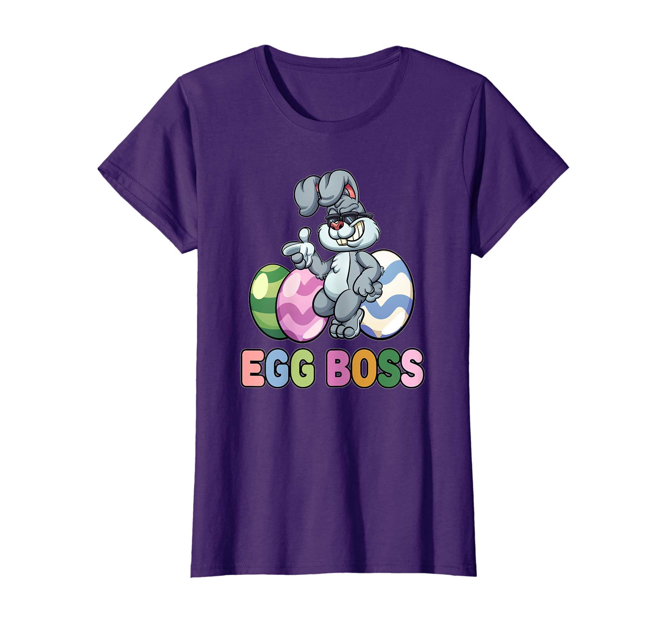 Egg Boss Easter Shirt For Kids Boys Girls Cool Easter Bunny
