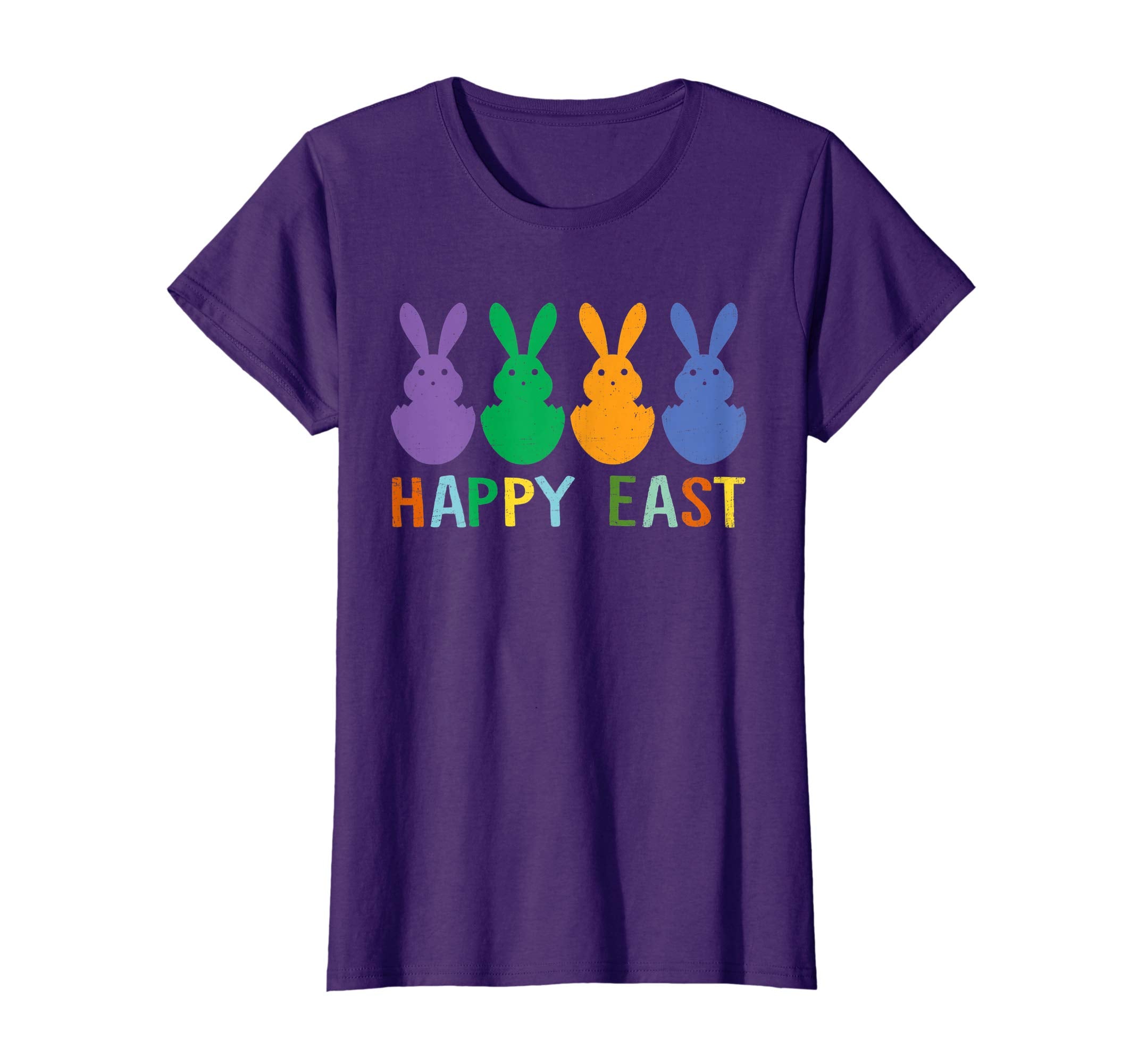 Happy Easter Shirt Colorful Bunny Eggs Gift TShirt