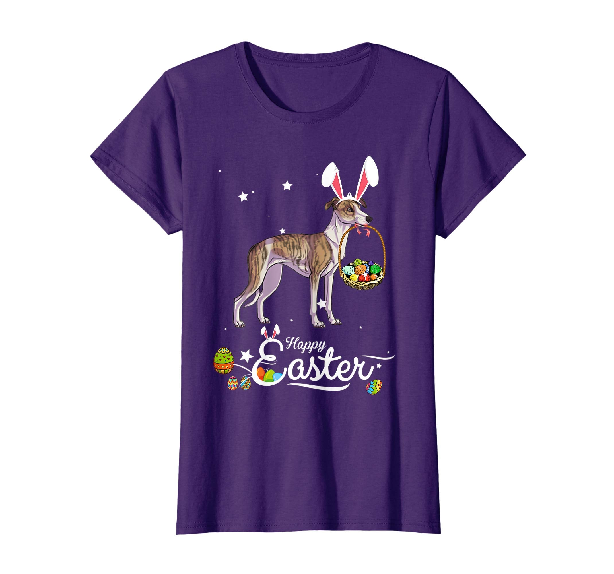 Whippet Dog With Bunny Hat Easter Costume T Shirt