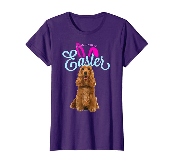Easter Bunny Cocker Spaniel Tshirt Dog Men Women Gift Easter