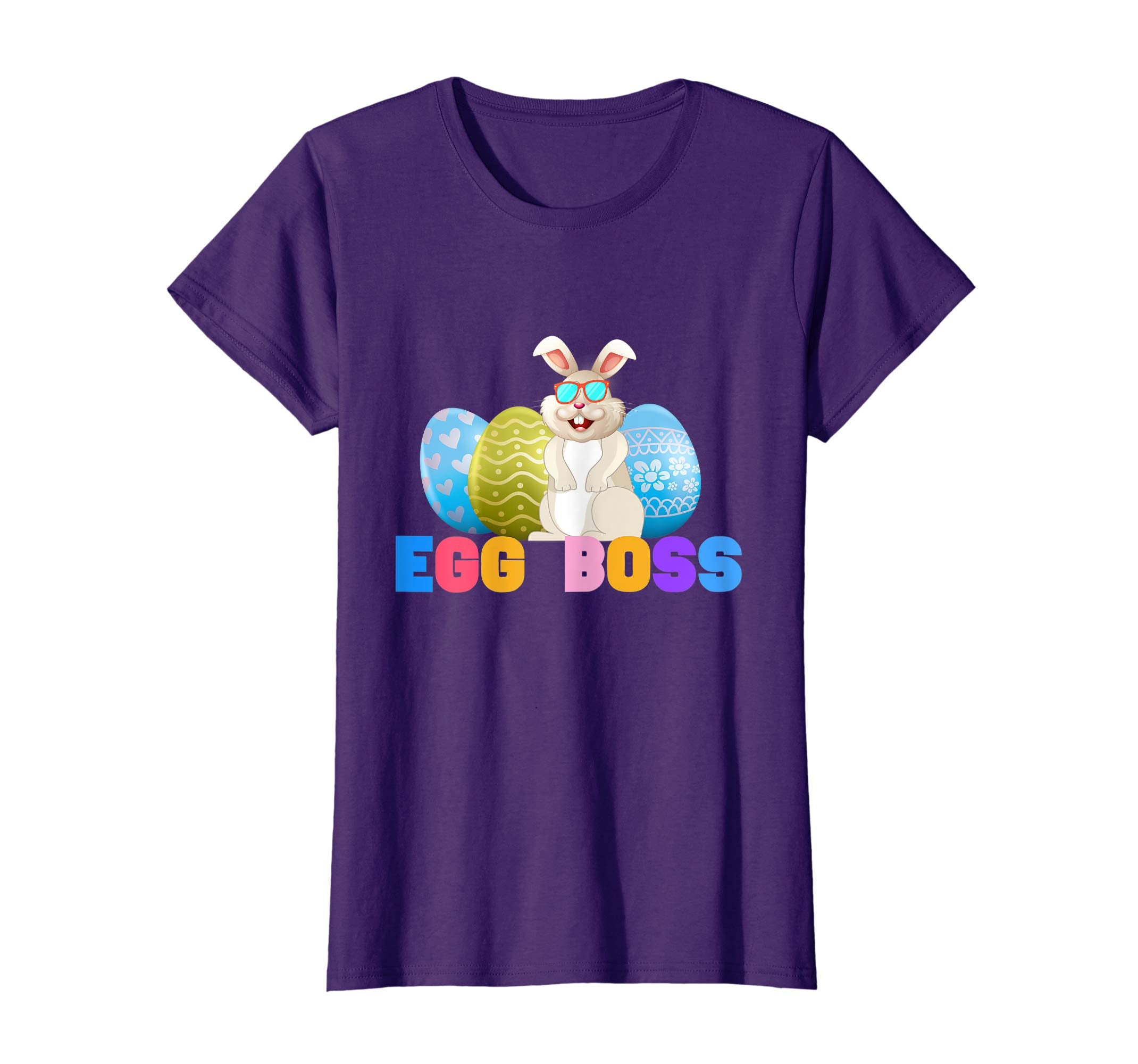 Egg Boss Easter Shirt For Kids Boys Girls Cute Easter Bunny