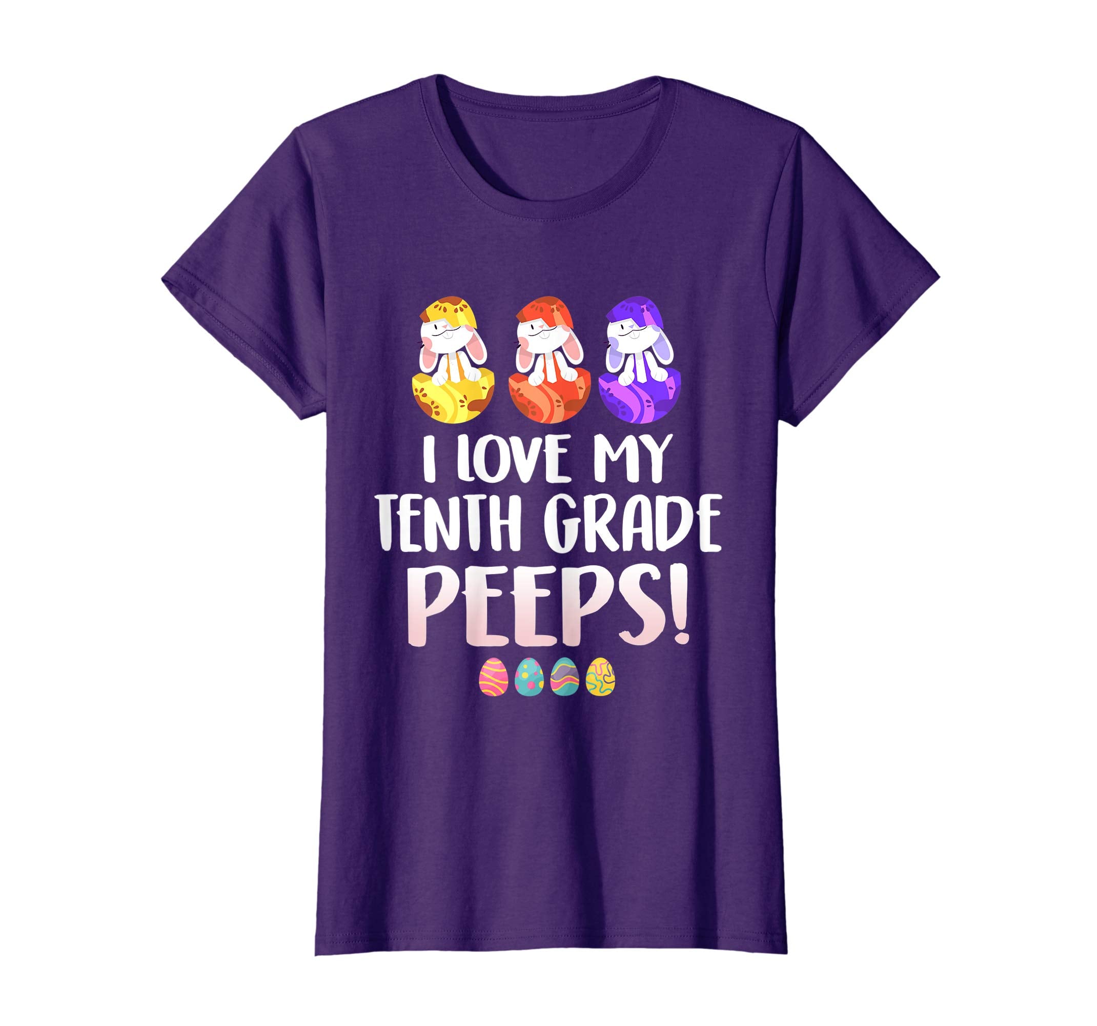 I Love My Tenth Grade Peeps Easter Day T-Shirt