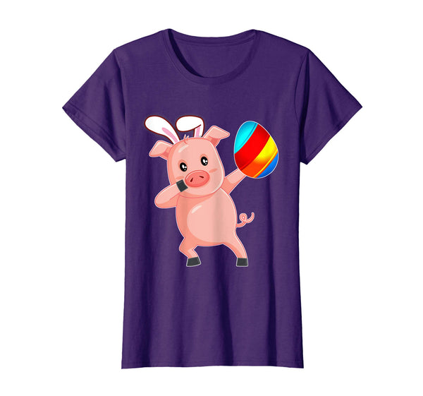 Easter Bunny Dabbing Pig Hog Tshirt Egg Ears Gift