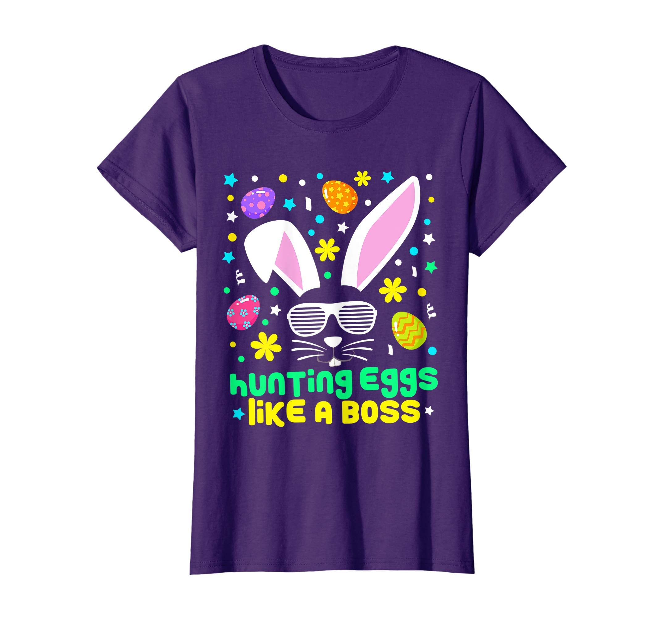 Cute Hunting Eggs Boss Easter Bunny Cool Novelty Shirt Gift