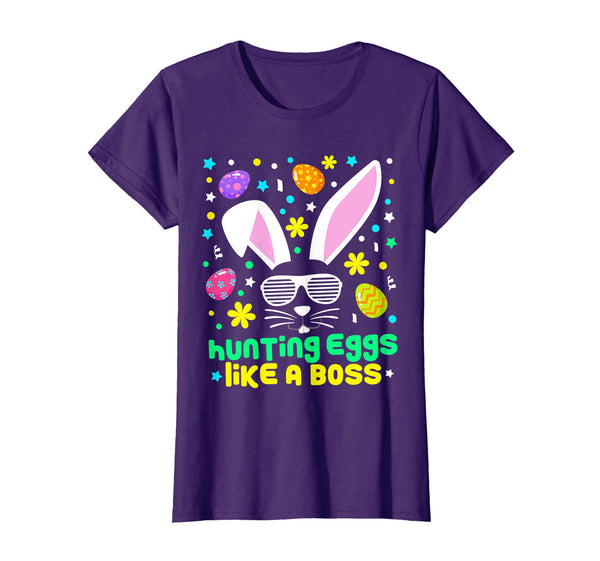 Cute Hunting Eggs Boss Easter Bunny Cool Novelty Shirt Gift
