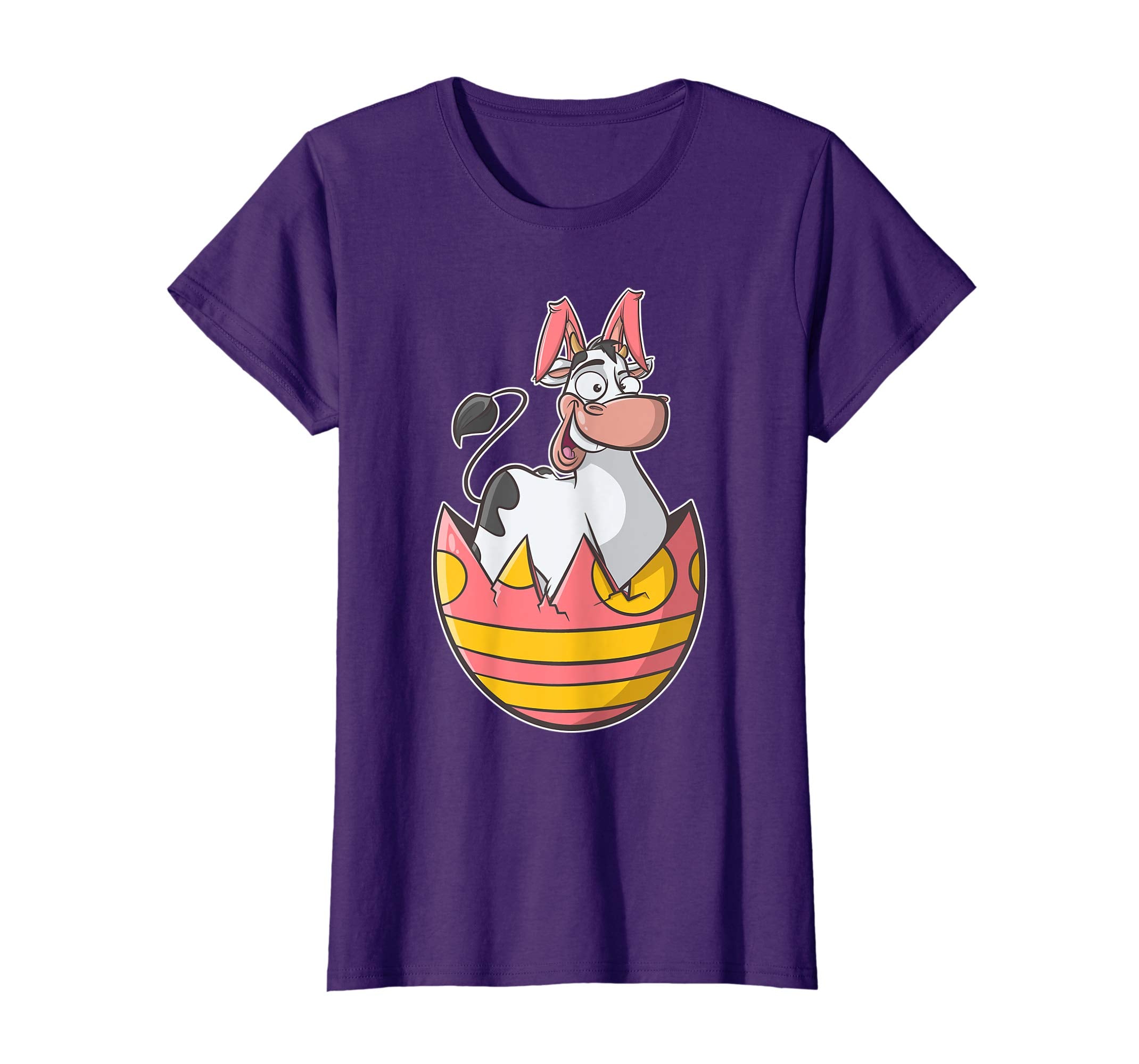 Cow Bunny Easter T Shirt for Boys, Girls, &amp; Adults