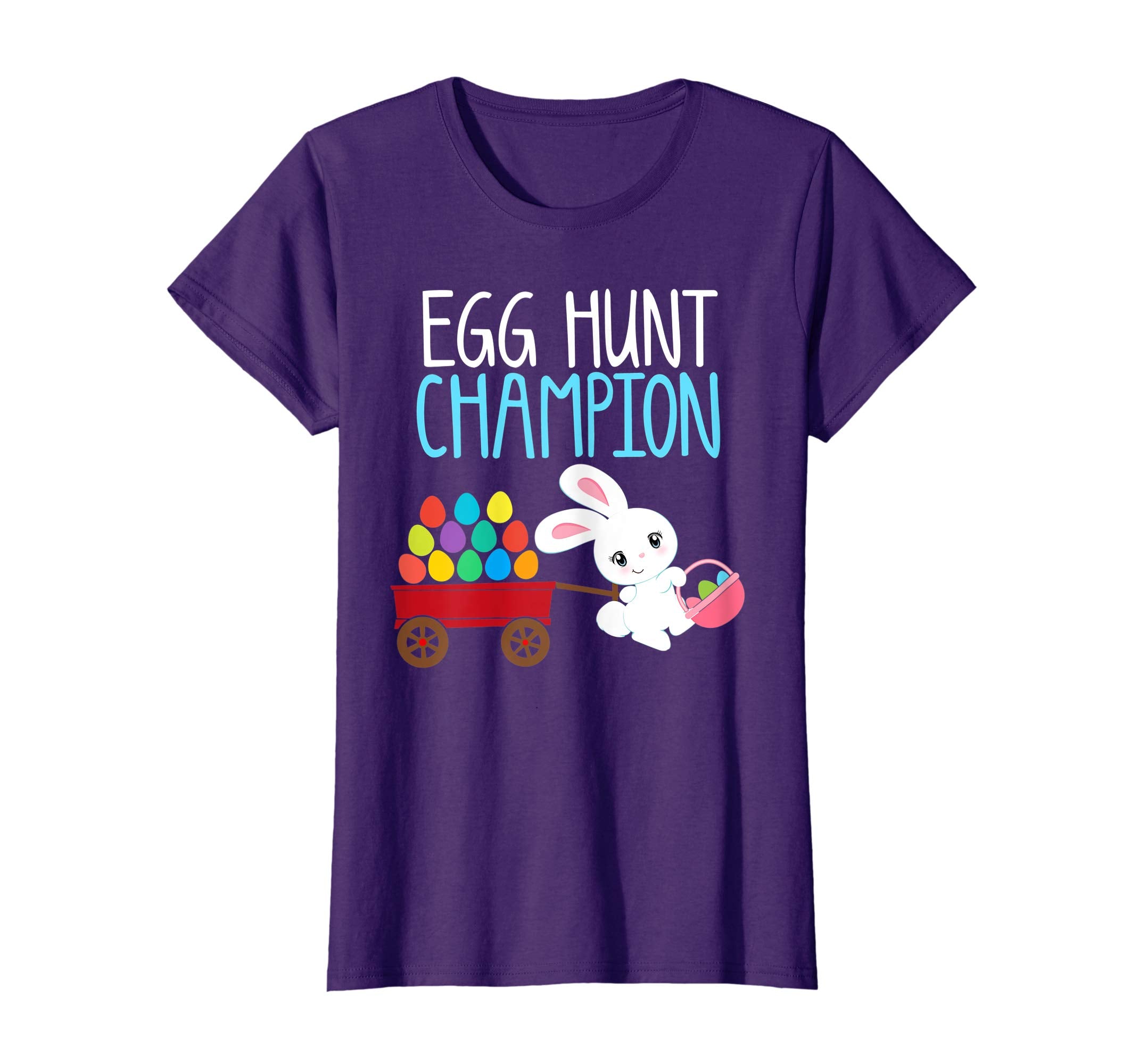 Easter Bunny T-Shirt Girls Kids Toddlers EGG HUNT CHAMPION